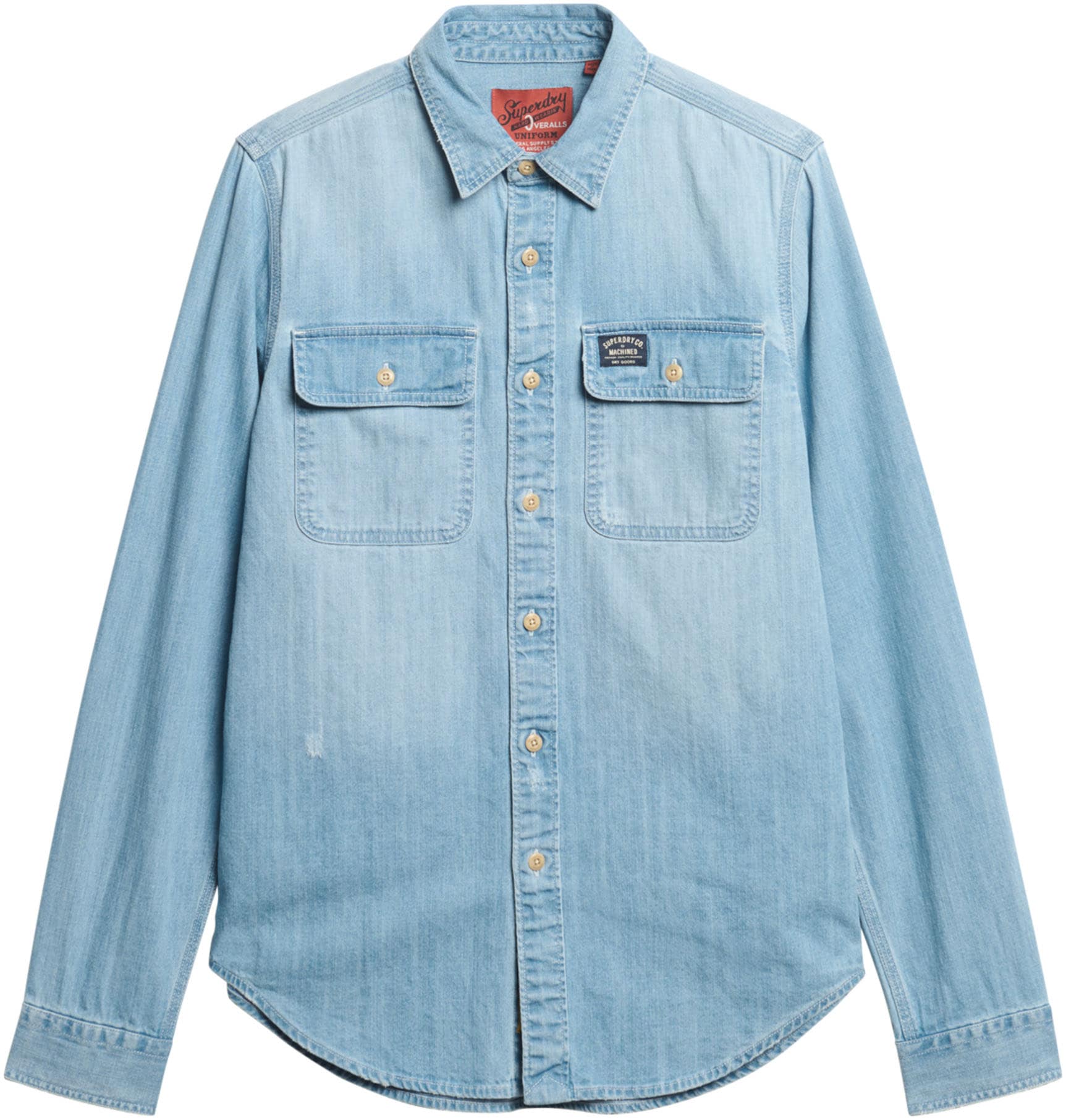 Superdry Langarmhemd »EMBROIDERED WORKWEAR SHIRT«