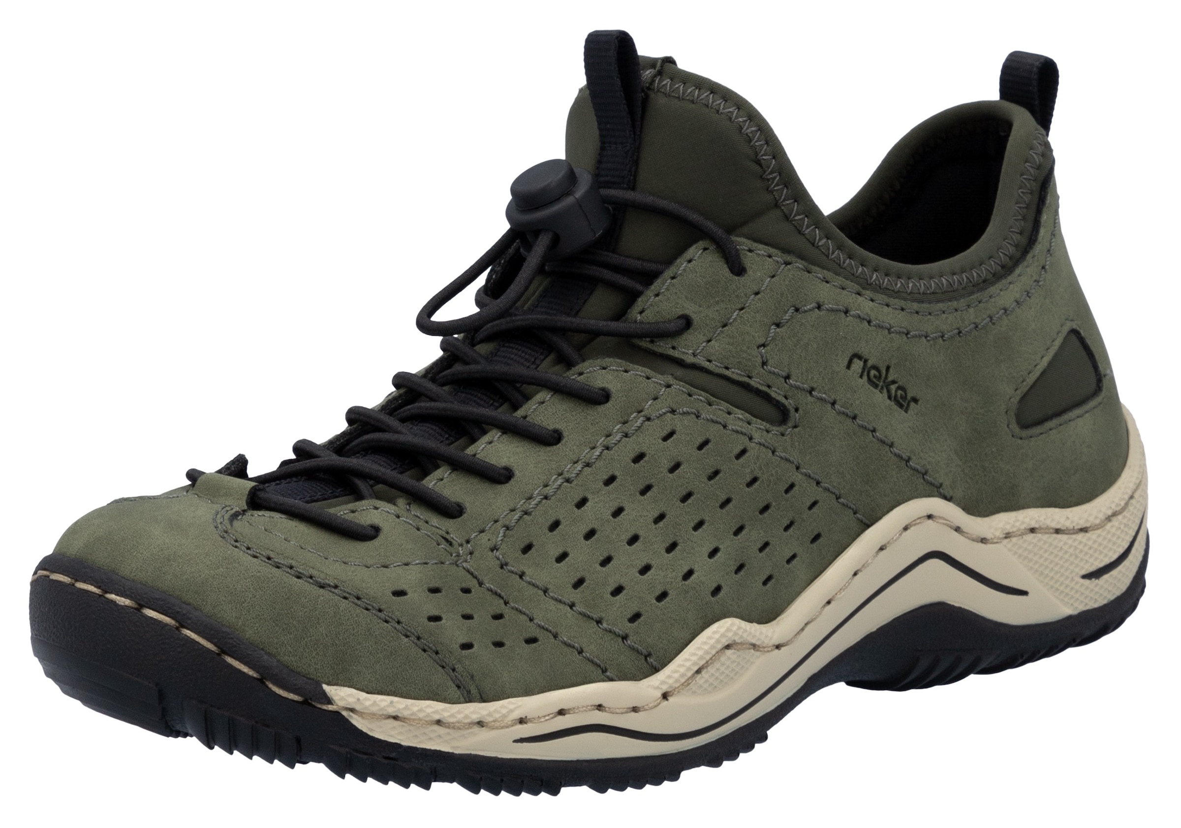 Image of Rieker Slip-On Sneaker, Schlupfschuh, Freizeitsneaker, Halbschuh mit markanter Laufsohle