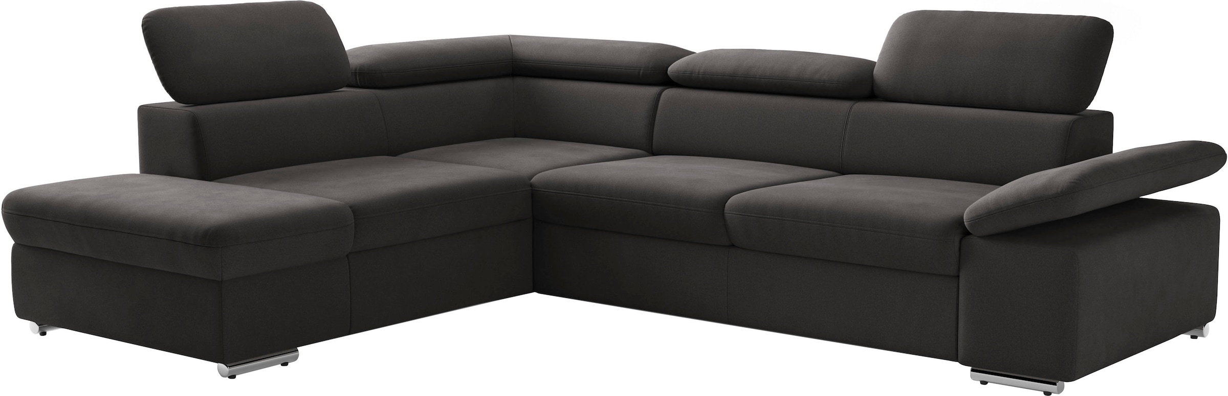 sit&more Ecksofa »Valentine L-Form, B: 272 cm« mit Arm- & Kopfteilverstellung, optional mit Bettfunktion