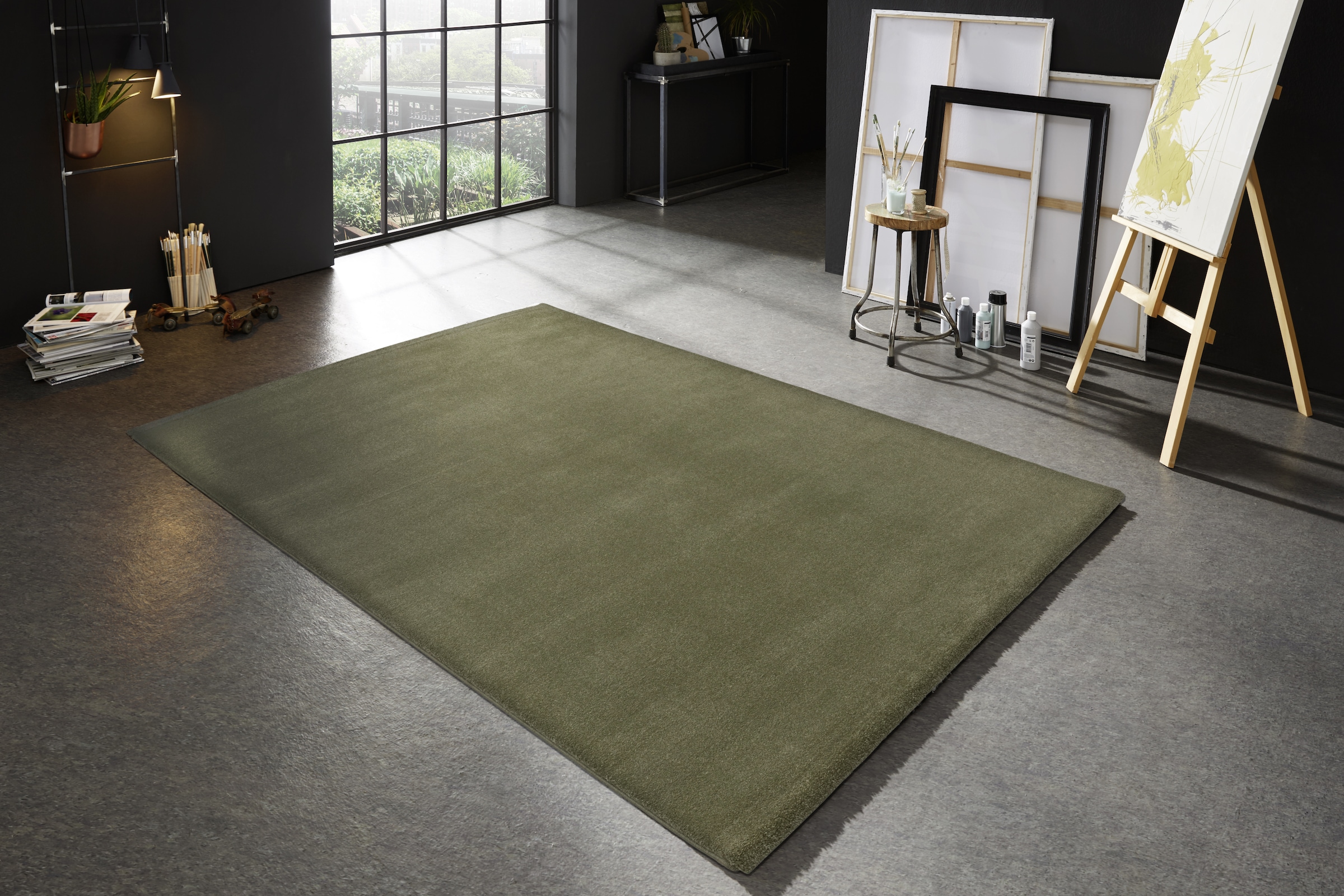 ASTRA Teppich »Barletta 240« rechteckig 20 mm Höhe Langflor, Shaggy, uni, weich, Wohnzimmer,Schlafzimmer