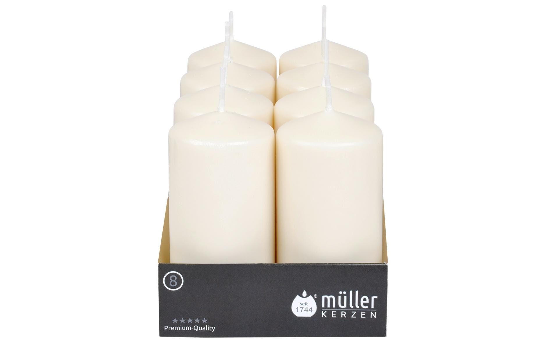 Image of Stumpenkerze "müller Kerzen Stumpenkerze 12 x 5.7"