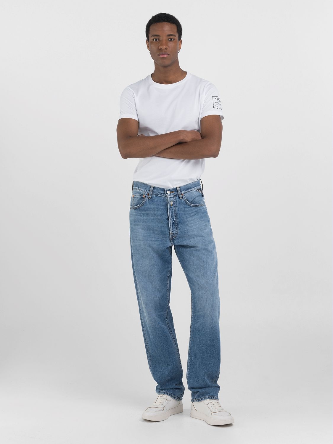 Replay Straight-Jeans »M9Z1 9Zero1 90´s Straight Fit«, mit Washed-Look