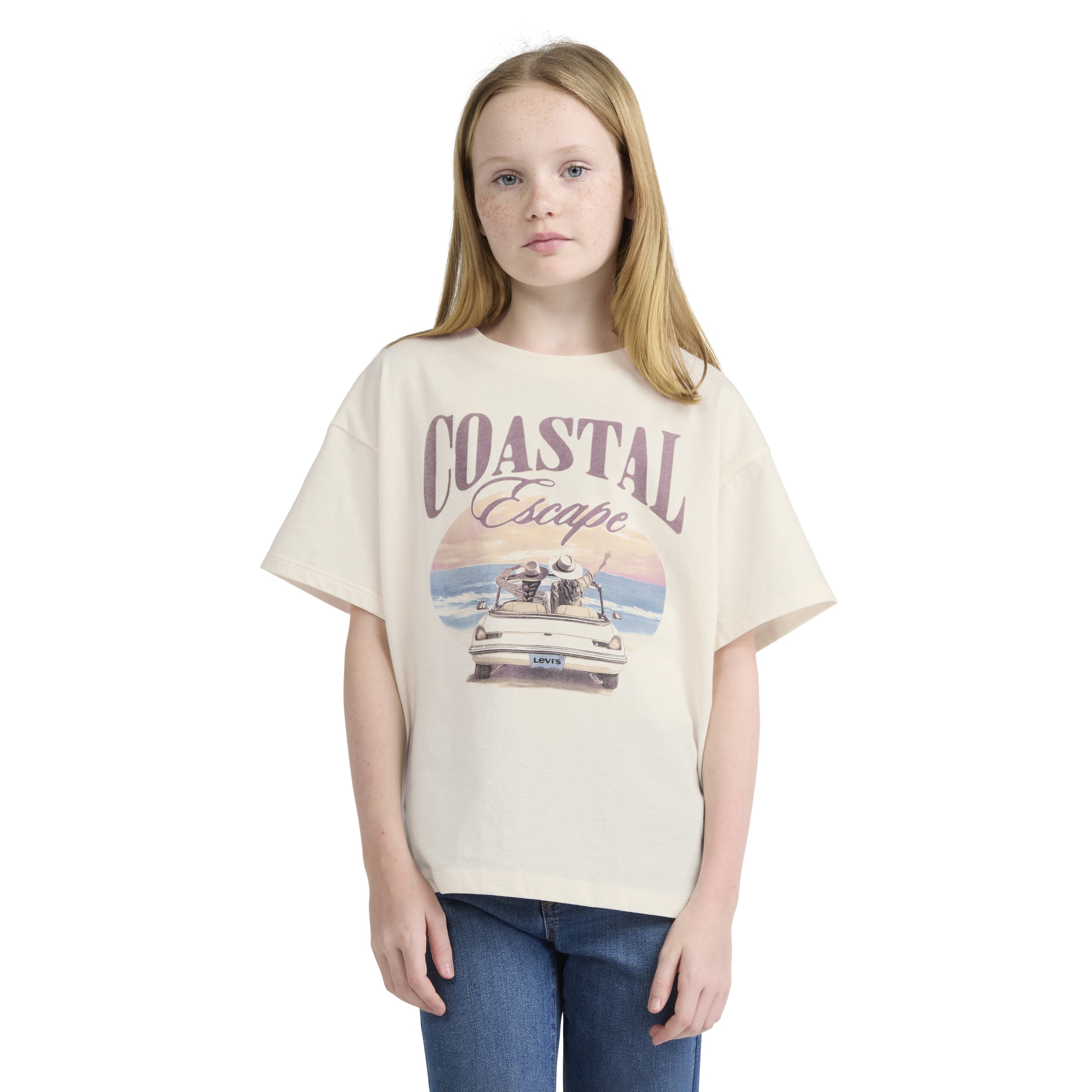 Image of Levis Kids T-Shirt "LVG COASTAL GIRLS SS TEE" for Girls, mit Print