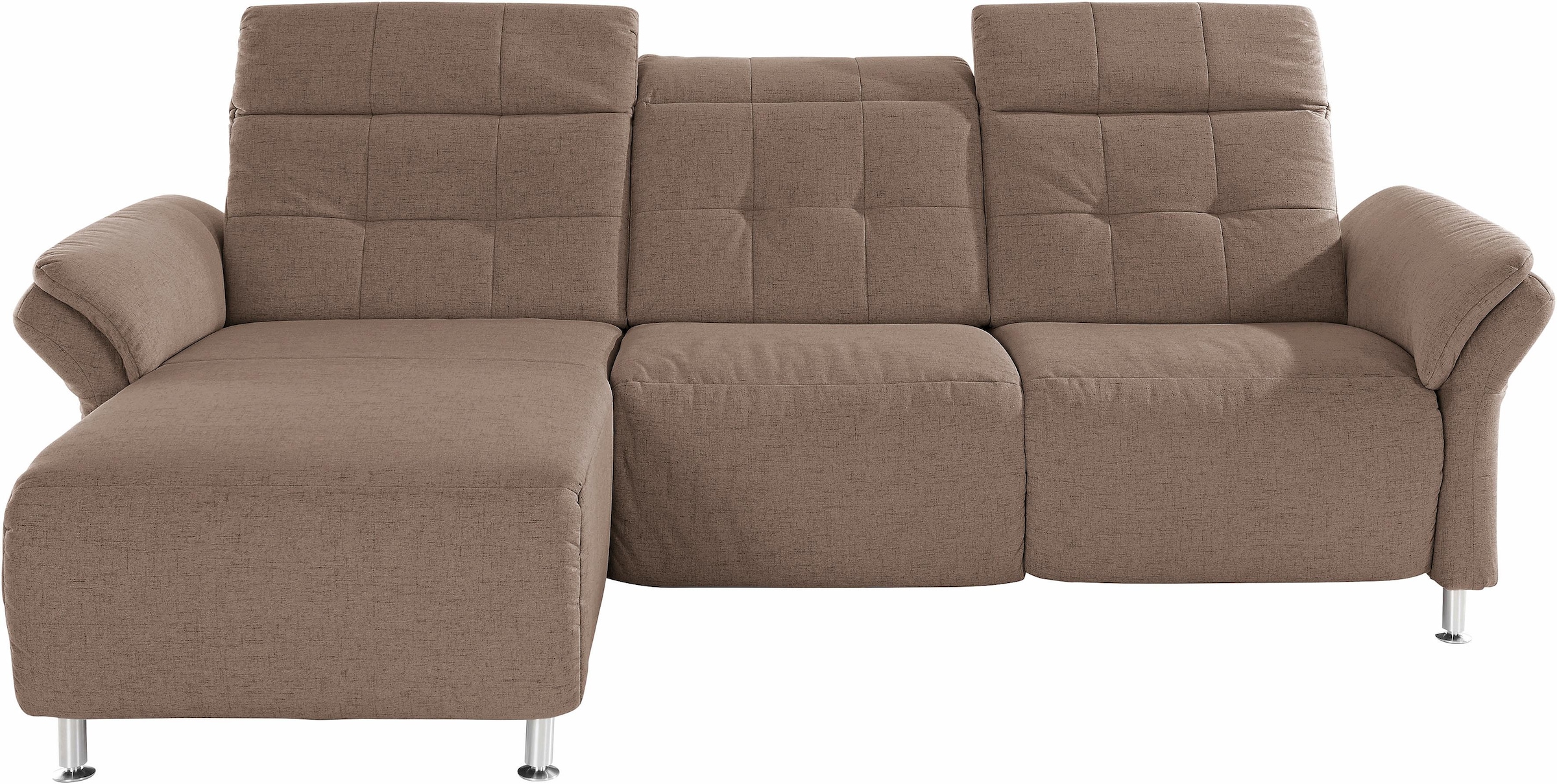 Home affaire Ecksofa »Manhattan L-Form« 2 Sitze mit elektrischer Relaxfunktion, verstellbare Armlehnen