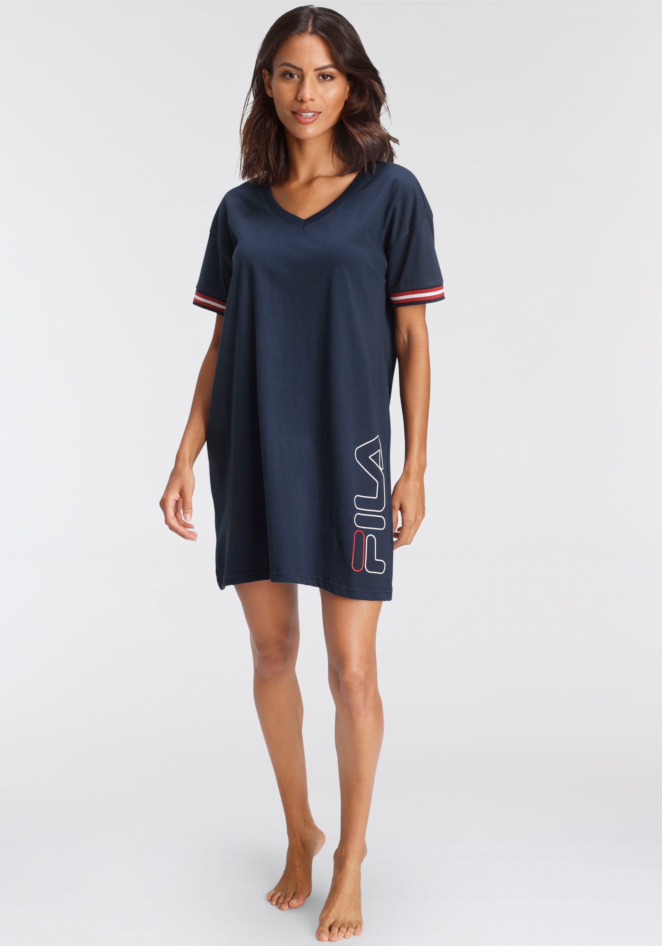 Image of Fila Jerseykleid, mit kontrastfarbenen Rippbündchen bei Ackermann Versand Schweiz