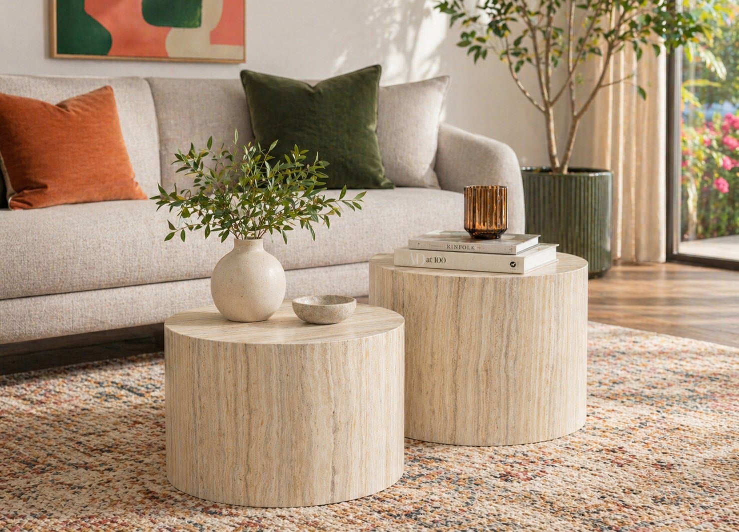 ACTONA GROUP Couchtisch »Dice 2er Set - Steinoptik, modern & stilvoll, skandinavisches Design« Couchtisch, Beistelltisch,  OTTOs Choice, Pflegeleichter Beistelltisch, vielseitig, robust