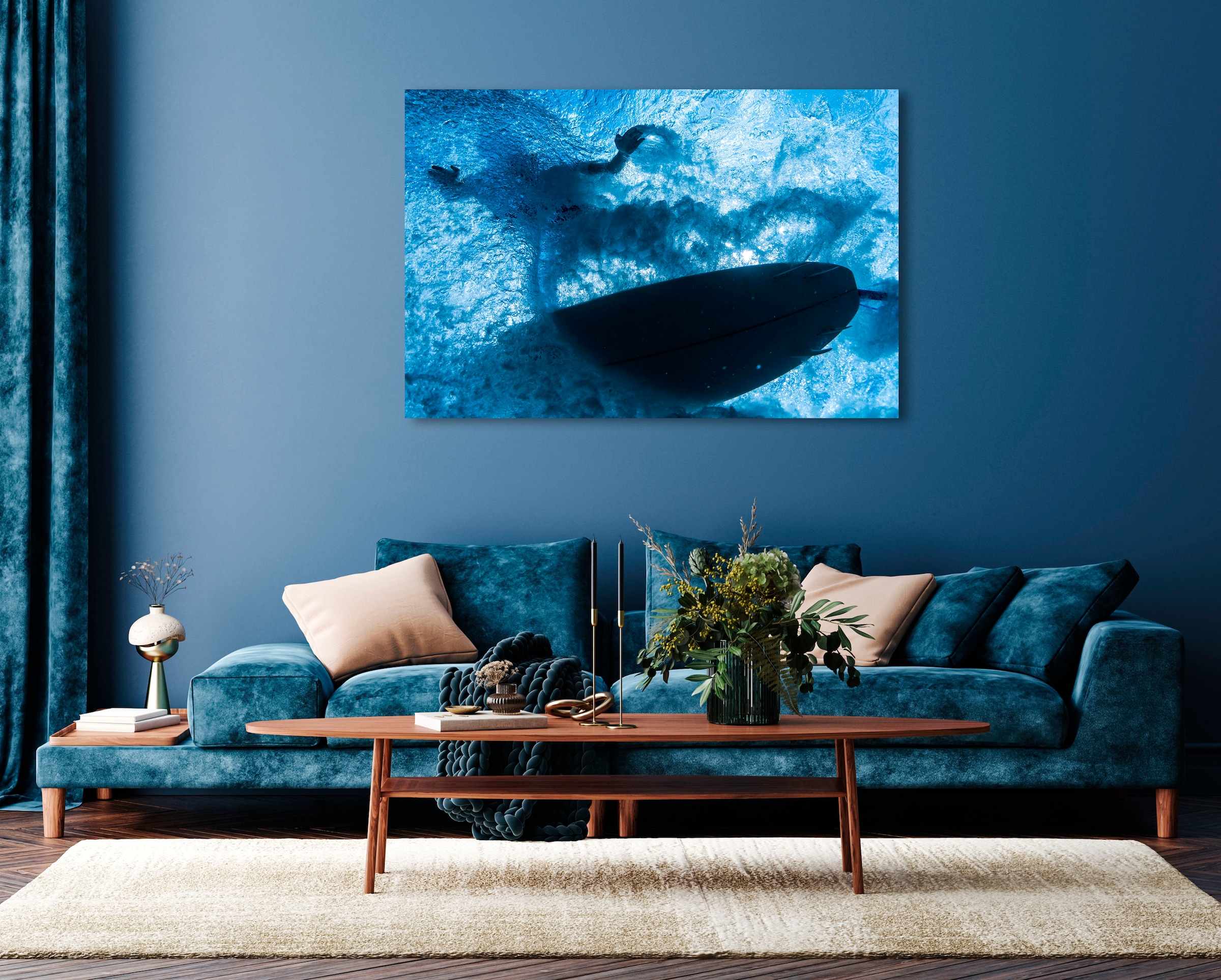 Image of queence Acrylglasbild "Erin" Foto Meer Meer Bilder Spanien Sport Strand 1 Stk. tlg. Fine Art-Print in Galeriequalität