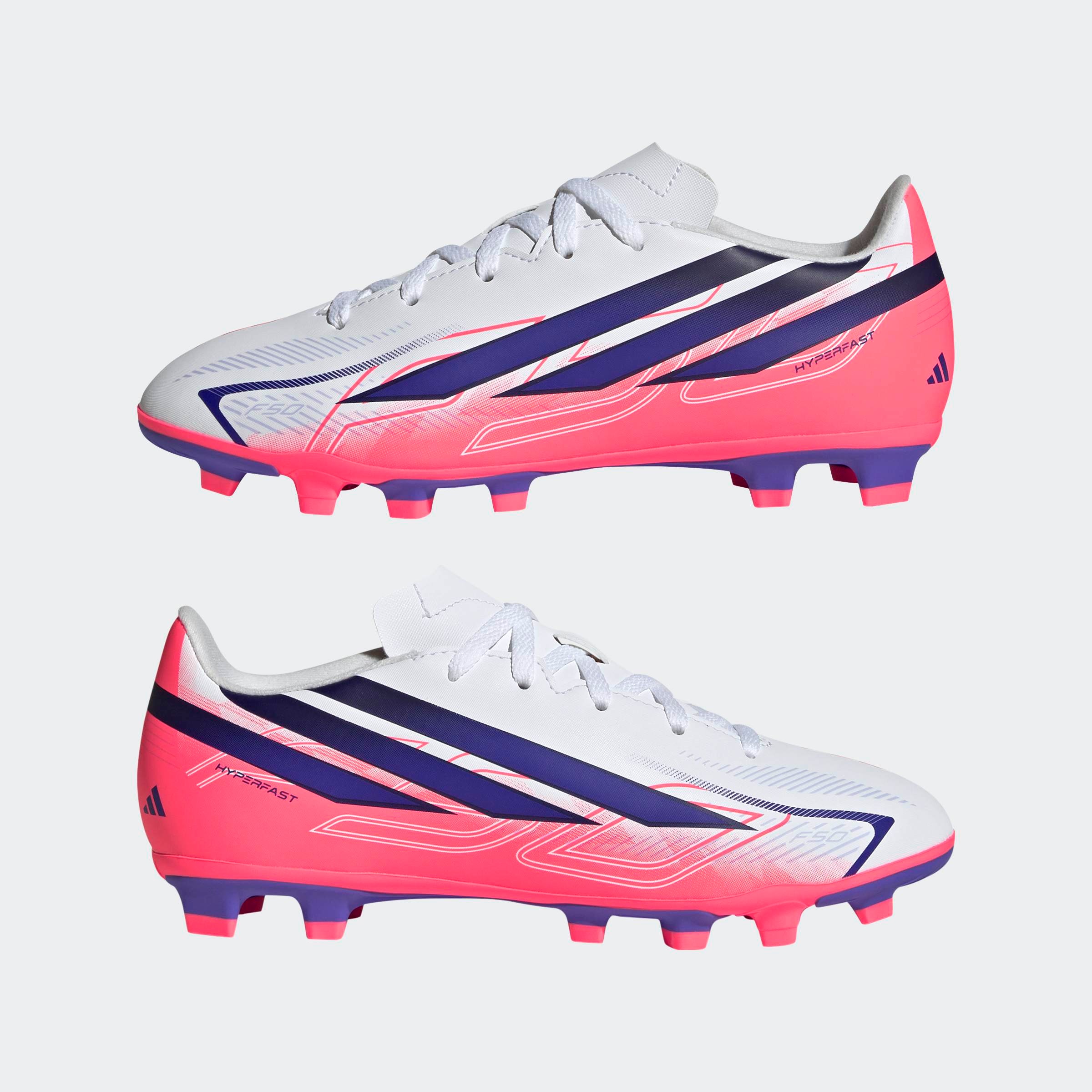 adidas Performance Chaussure de football »F50 HYPERFAST CLUB KIDS , FESTE BÖDEN/GEMISCHTE BÖDEN«  adapté à de nombreux types de sols, pour adolescents et enfants