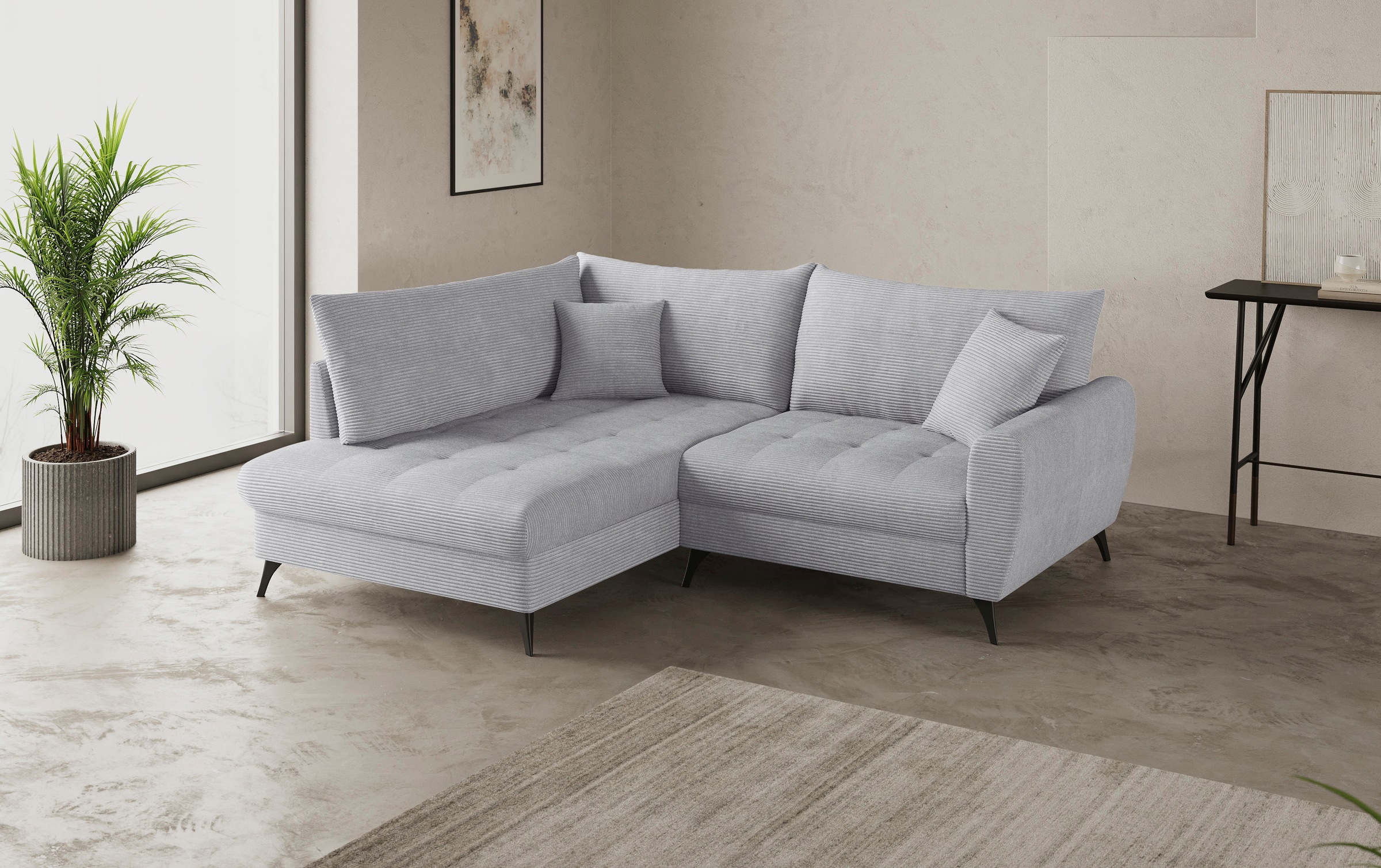 Mr. Couch Ecksofa »Blackburn II, L-Form«, Mit Kaltschaumpolsterung bis 140 kg belastbar