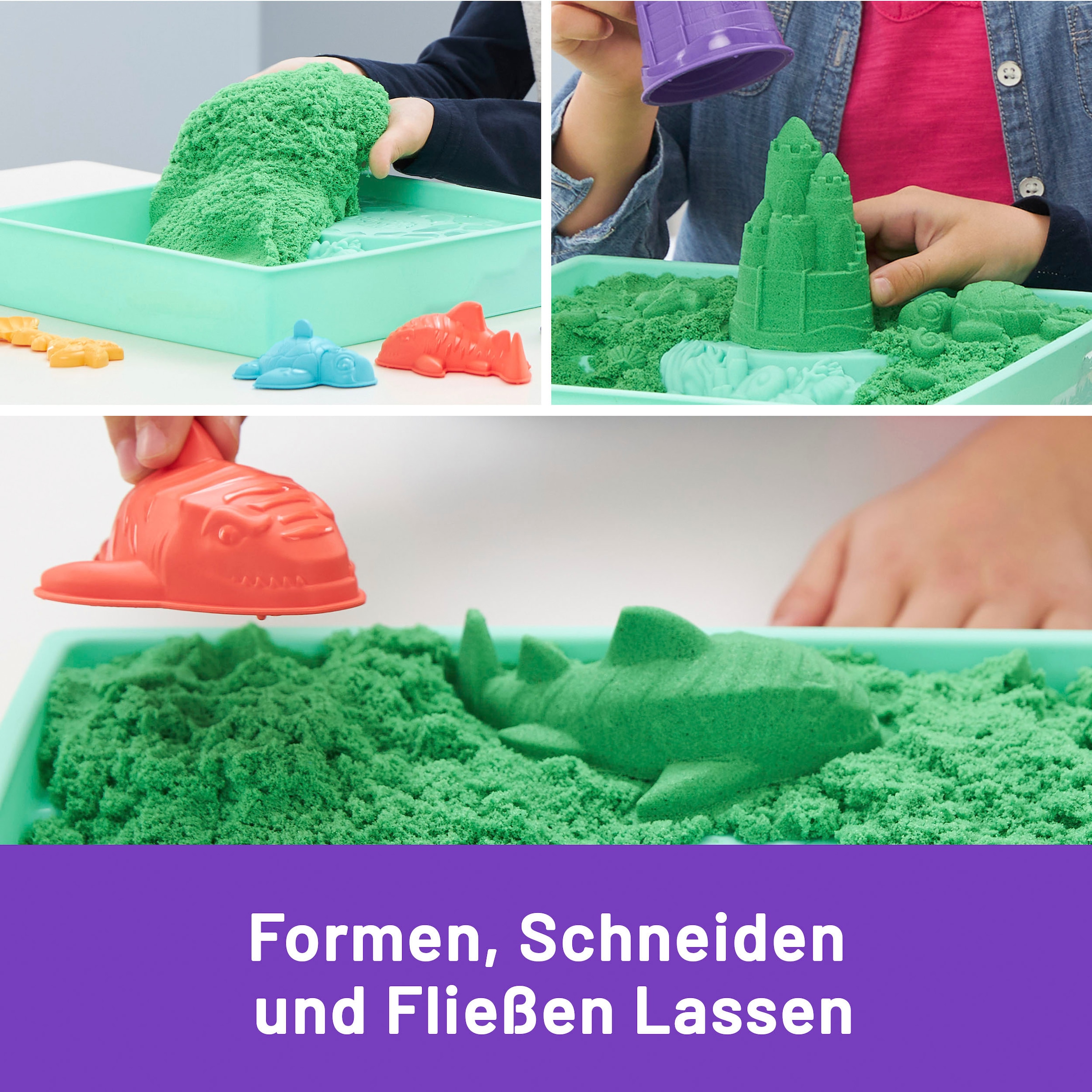 Spin Master Set créatif »Kinetic Sand - Box 454 g - Grün«