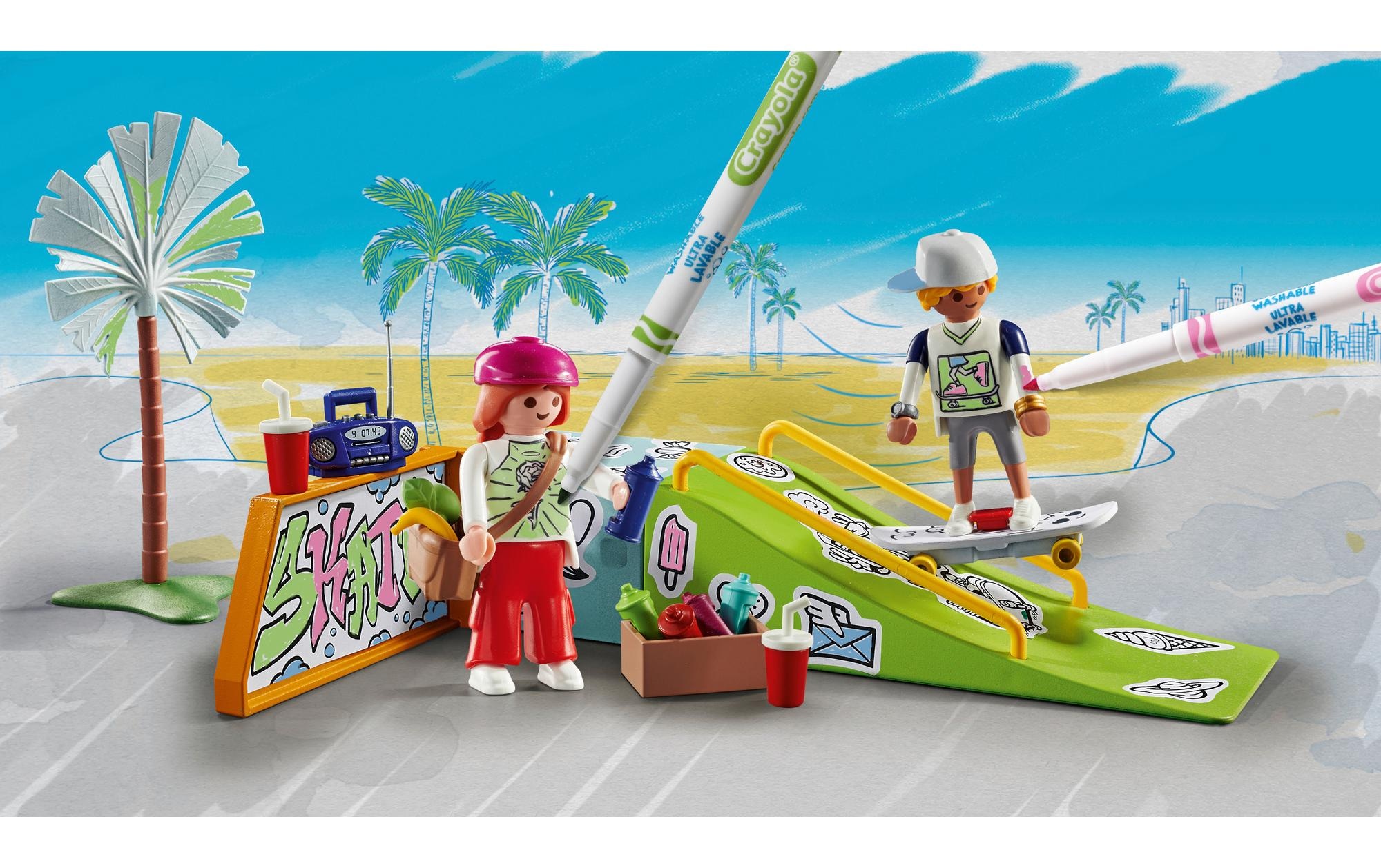 Playmobil® Spielbausteine »Color Skatepark 71515«, (44 St.)