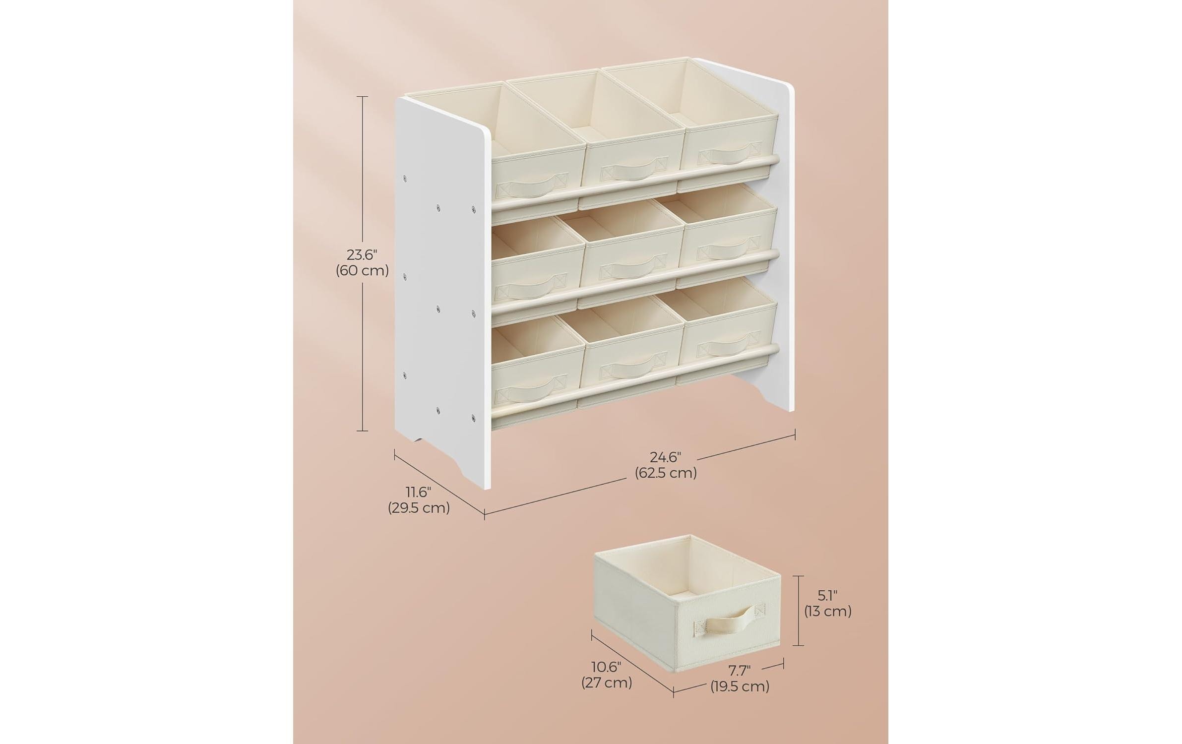 SONGMICS Étagère pour enfants »mit 9 Boxen 62.5 cm x 60 cm«