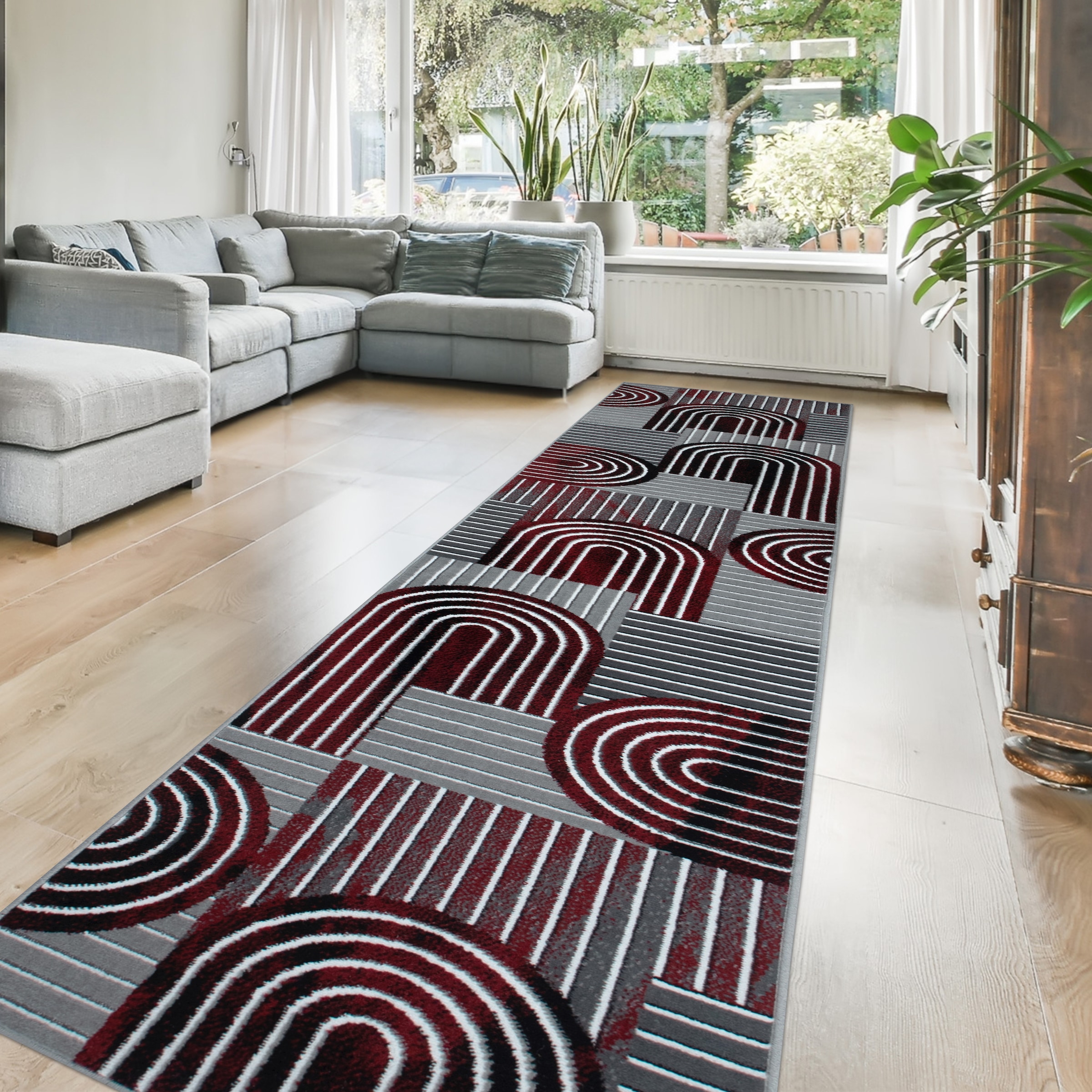 GOODproduct Läufer »Lyssandra« rechteckig 8 mm Höhe 3D-Effekt, softer Kurzflor, pflegeleicht, leichter Glanz, Scandi-Look