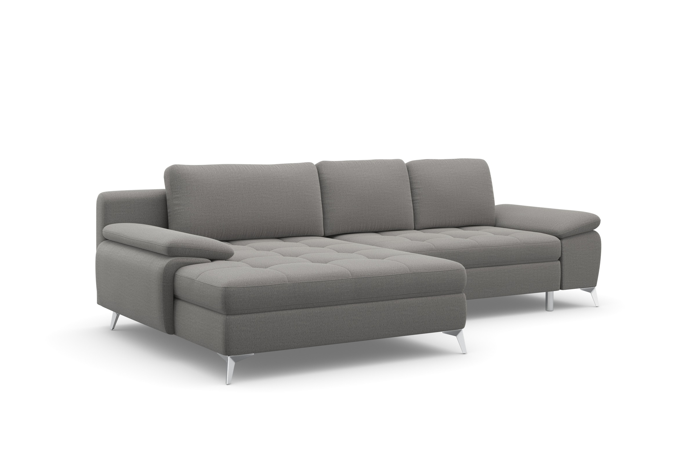 sit&more Ecksofa »Latigo L-Form«, mit Mega-Recamiere, wahlweise mit Bettfunktion und Bettkasten