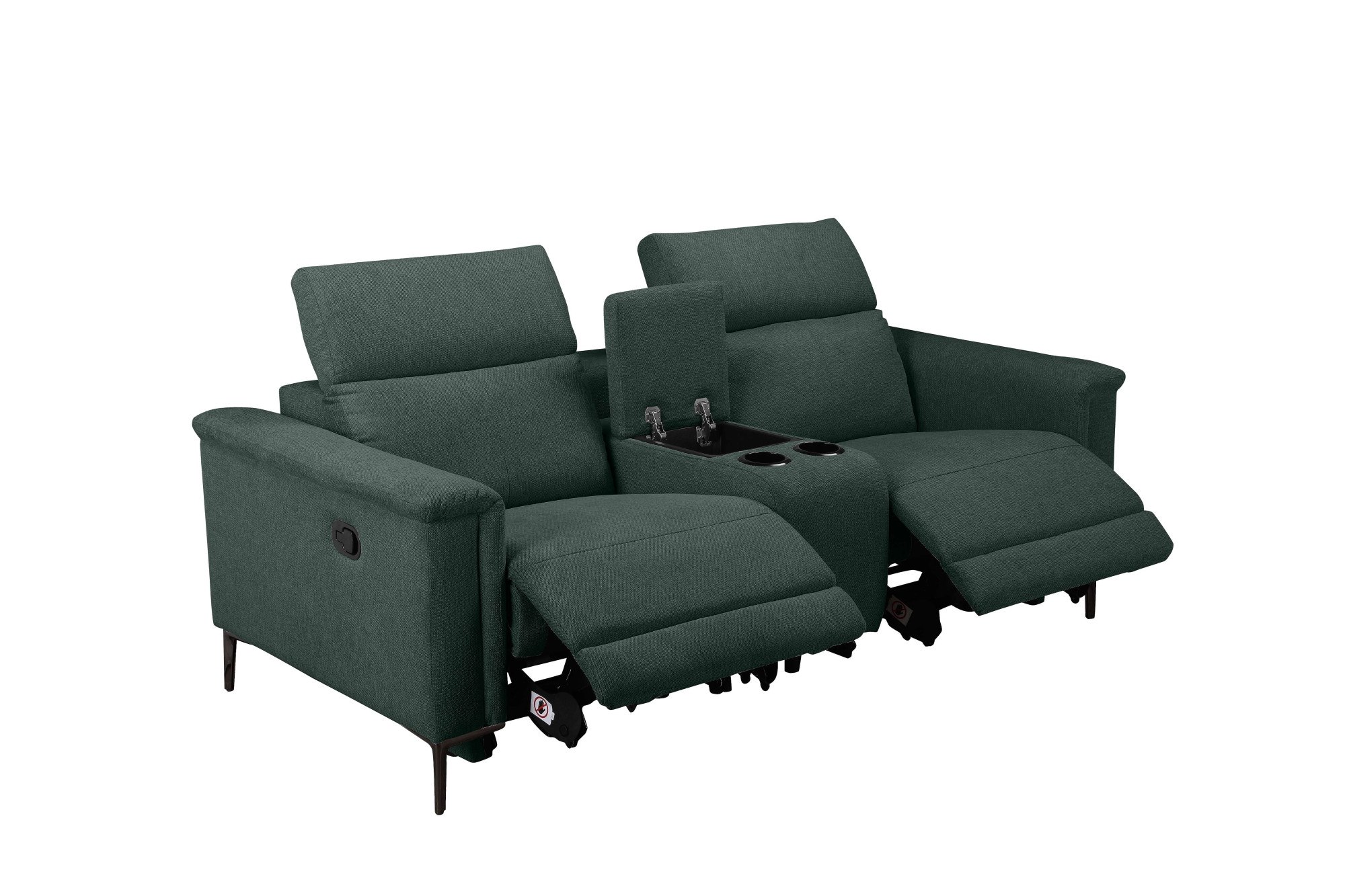 Home affaire 2-Sitzer »Lund, 2er-Kinosofa, TV-Sessel, Multimedia-Sofa, USB-A,« m. elektrischer o. manueller Relaxfunktion, Getränkehalter u. Staufach