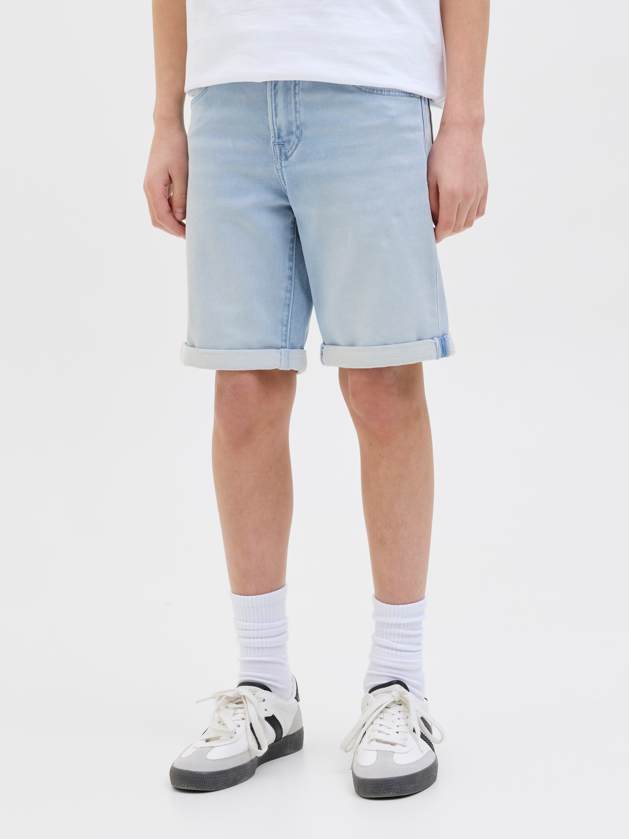 Image of Jack & Jones Junior Shorts "JJIRICK bequem mit Stretch für optimale Bewegungsfreiheit" unifarben, modisch, regular fit, Web