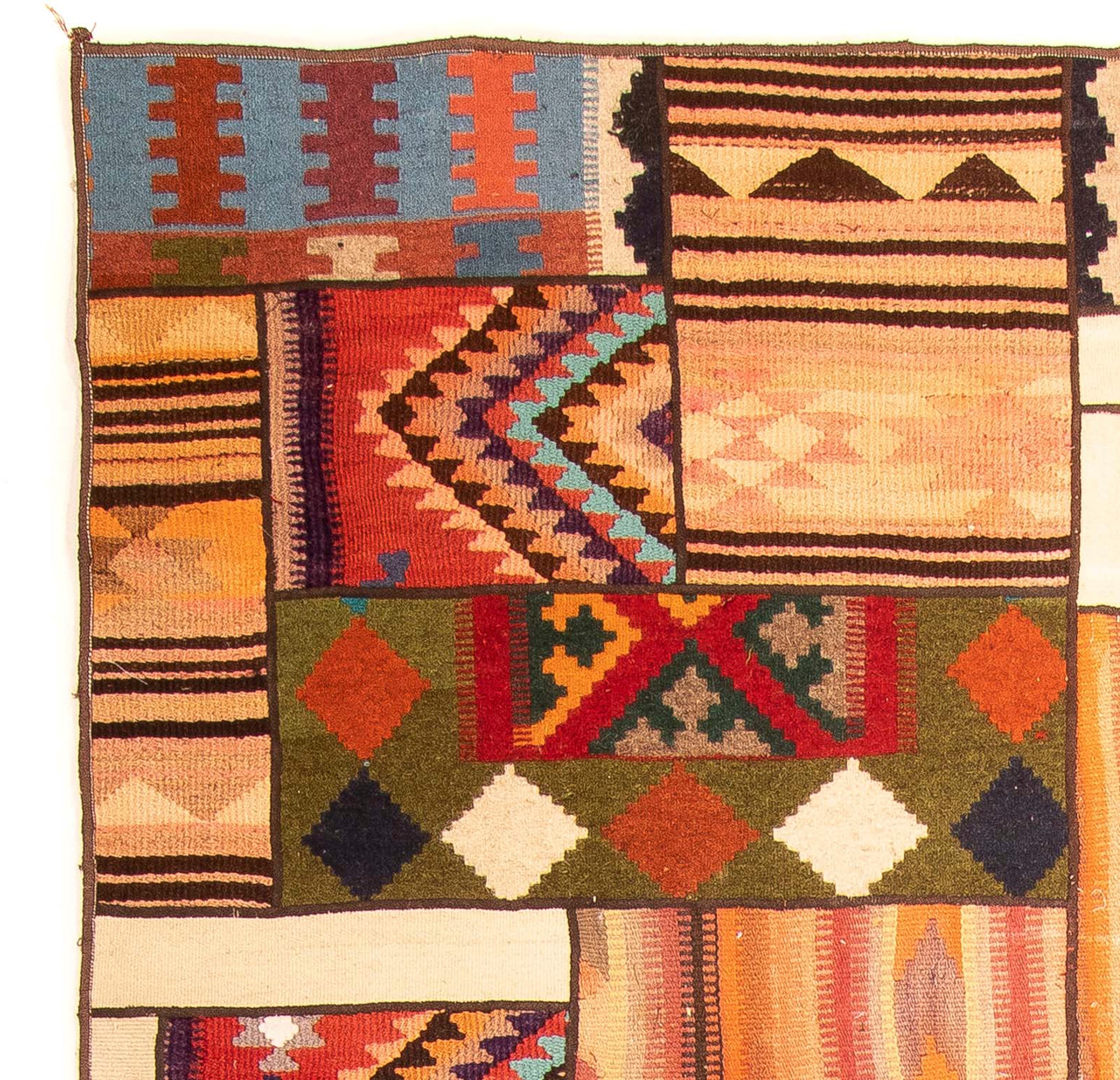 morgenland Teppich »Patchwork - 300 x 200 cm - mehrfarbig«, rechteckig, 7 mm Höhe, Wohnzimmer, Einzelstück