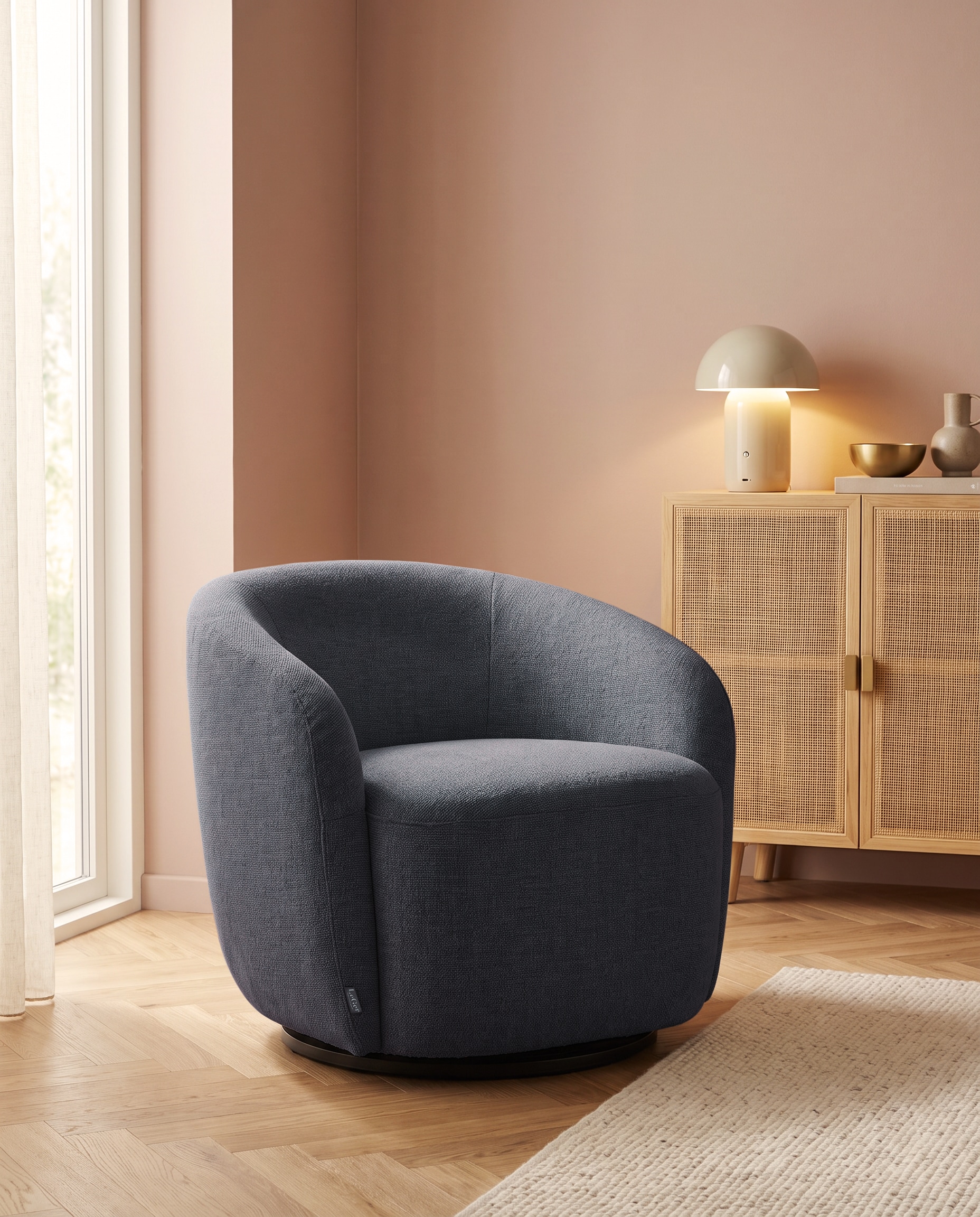 LeGer Home by Lena Gercke Fauteuil pivotant »ZAYRA Lese-Sessel, TV-Sessel, Loungesessel« 360° drehbar, Webstoff