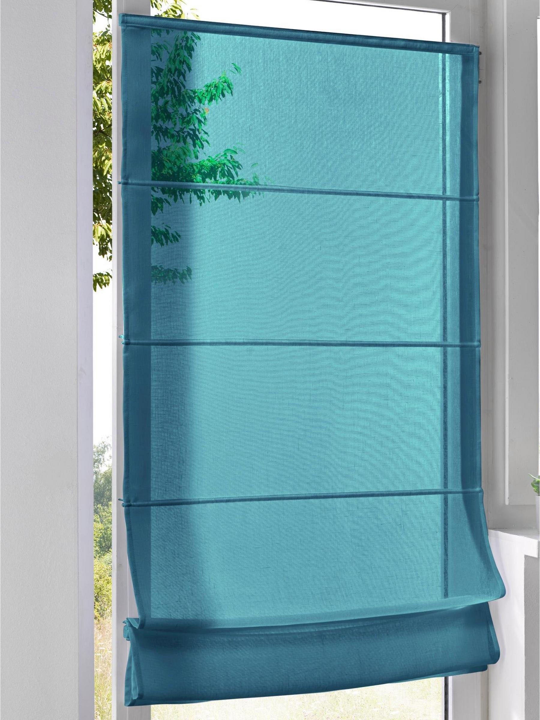 Image of Kutti Raffrollo »Brondby Move«, mit Klettschiene, ohne Bohren, verspannt, Klemmfix Träger, verspannt bei Ackermann Versand Schweiz