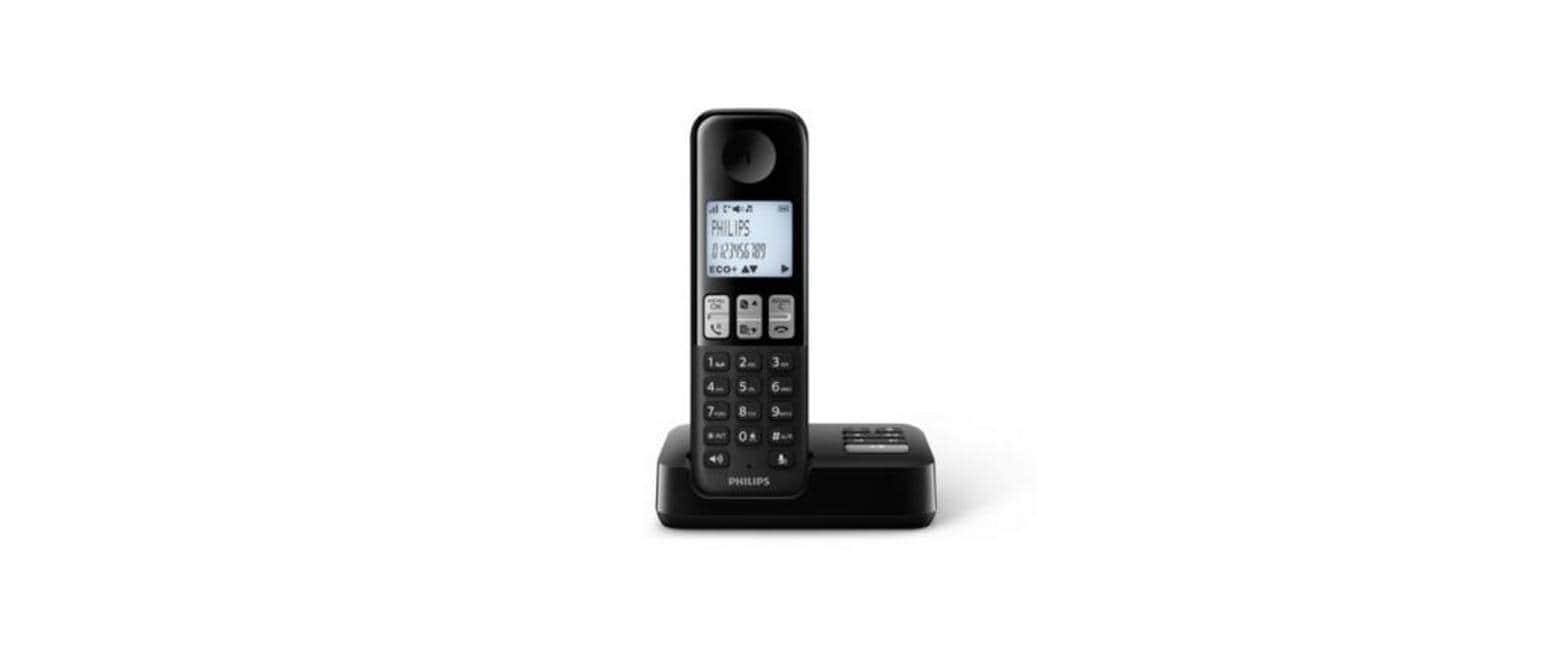 Festnetztelefon »Philips D2551B Schwarz«