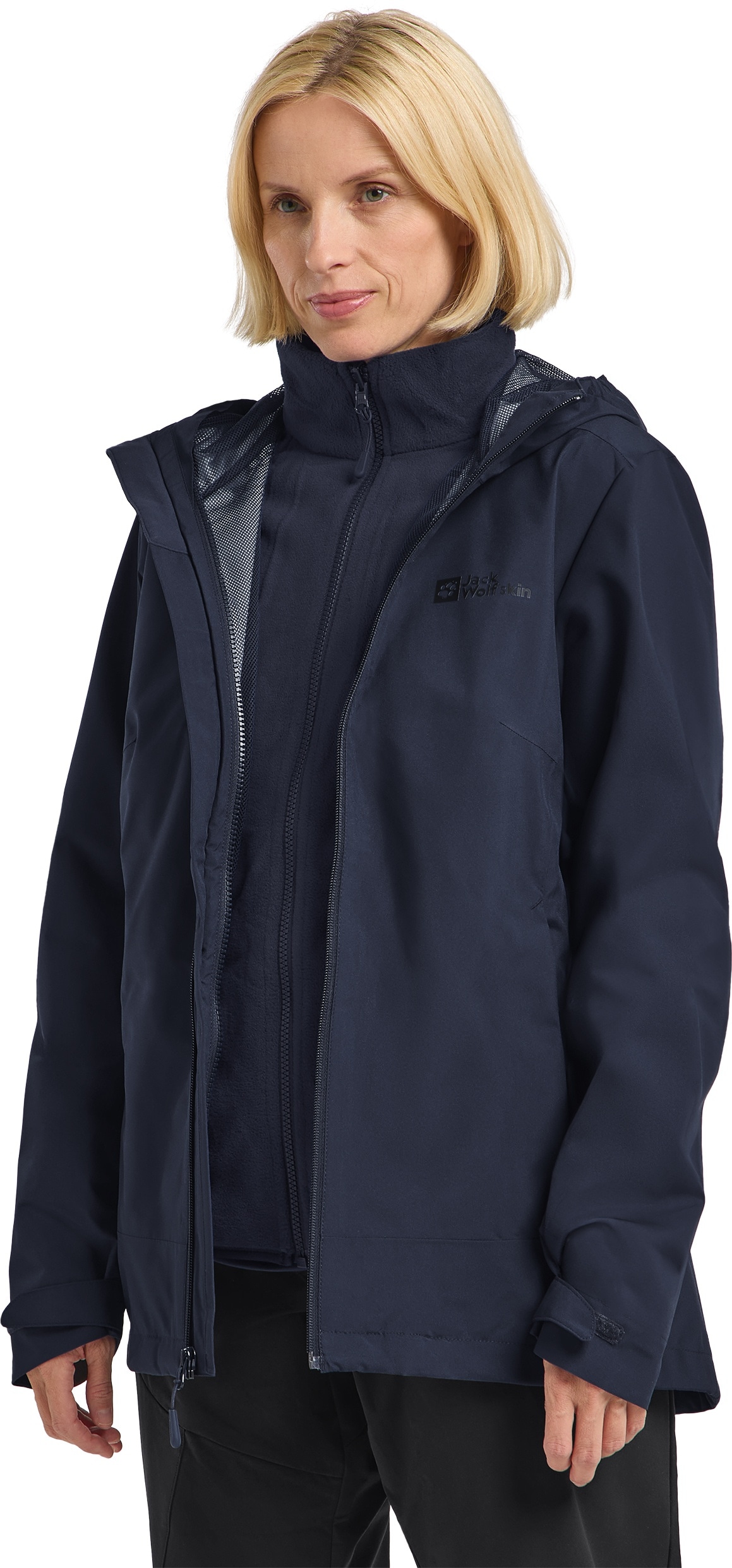 Image of Jack Wolfskin 3-in-1-Funktionsjacke "MOONRISE 3IN1 JKT W" mit Kapuze