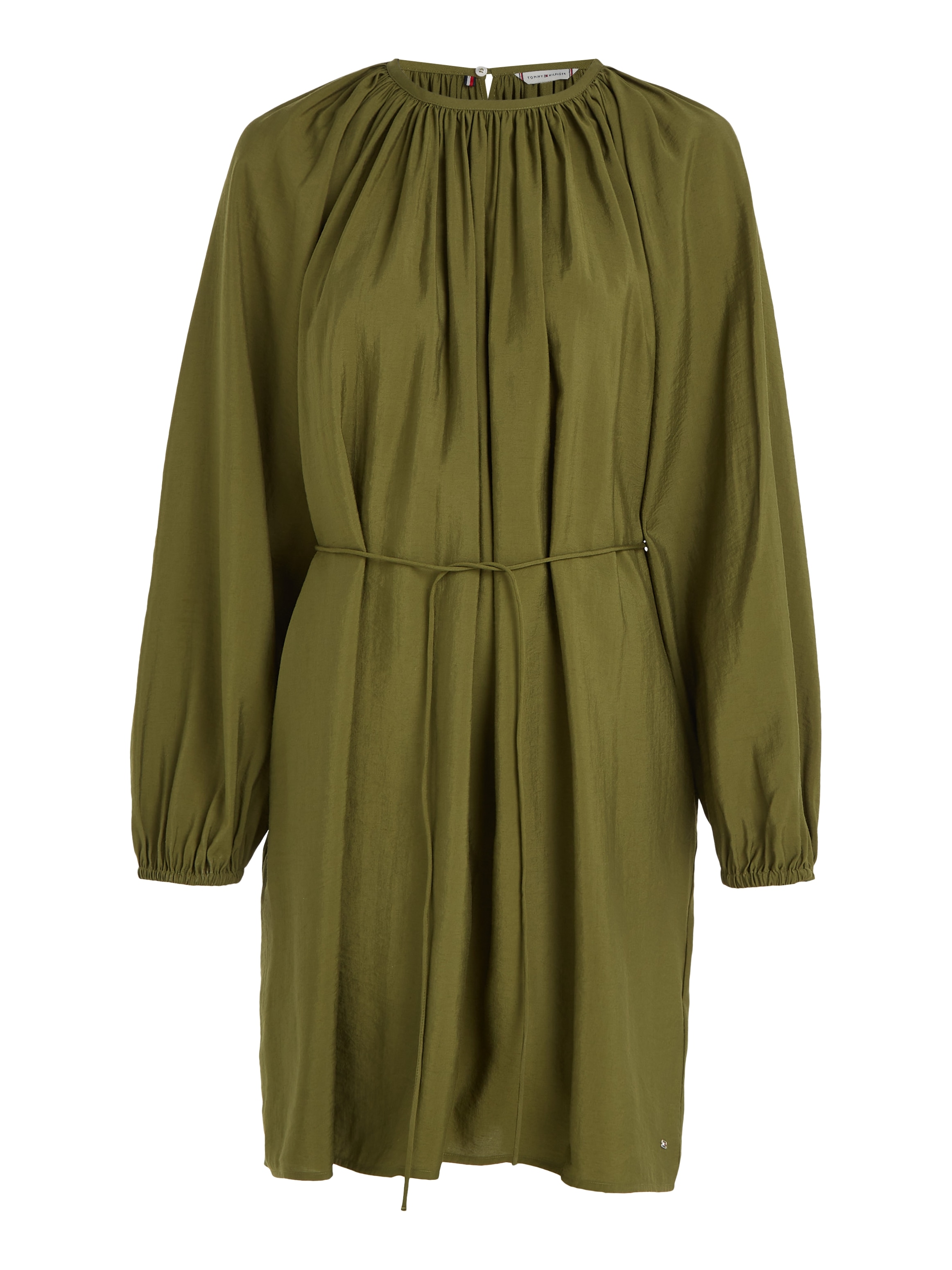 ♕ Tommy Hilfiger Blusenkleid »TEXTURED MODAL SHORT DRESS«, mit Taillenbund  versandkostenfrei auf
