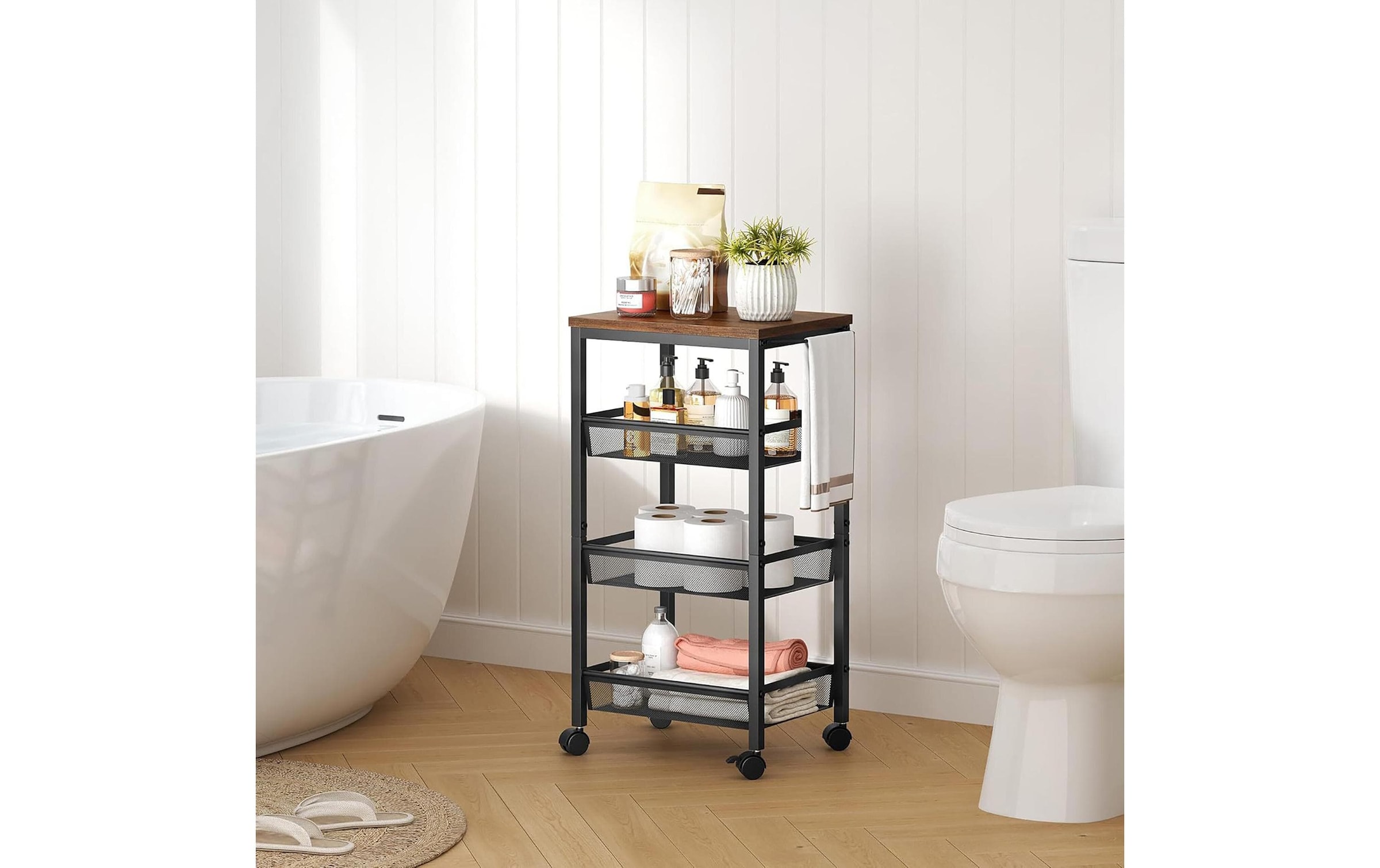 relaxdays Küchenwagen »77 x 22 x 45.5 cm«