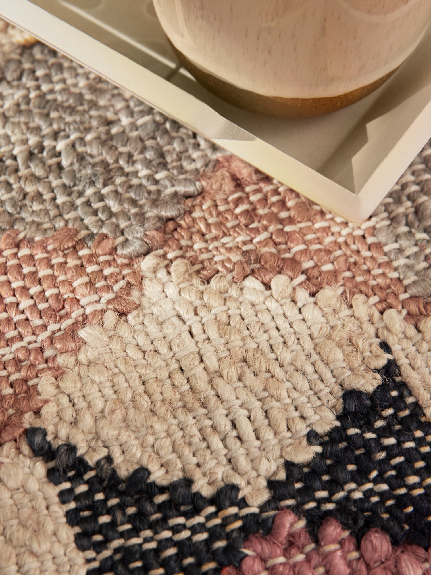 ELLE DECORATION Teppich »Kelim Parsa« rechteckig 3 mm Höhe Jute, Baumwolle, Natur, Handgewebt, Kelim, orientalisch, Boho