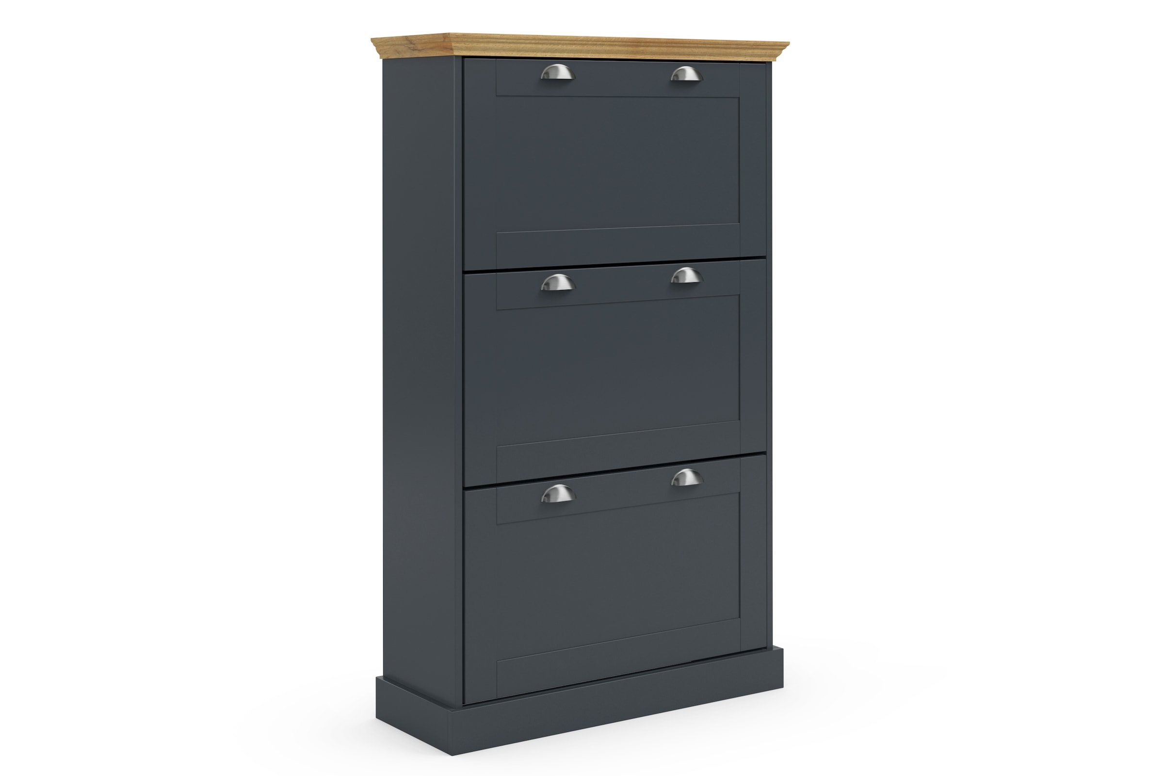 GOODproduct Schuhschrank »Motala« mit 3 Klappen, Platz für 18-20 paar Schuhe, Breite 80 cm, Höhe 132 cm