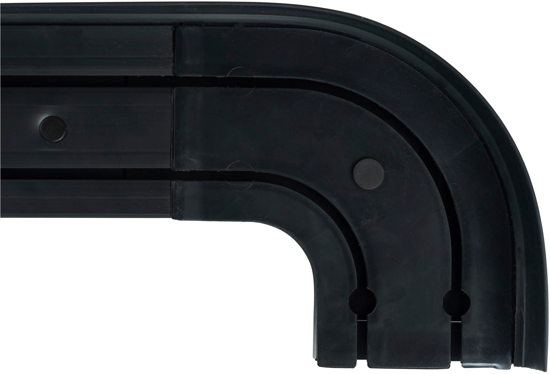 SN DECO GROUP Vorhangschiene »SH2«, 2 läufig-läufig, Fixmass, Set 2-läufig, inkl. Rundbögen, Blende 7,5 cm, vorgebohrt, Innenlauf