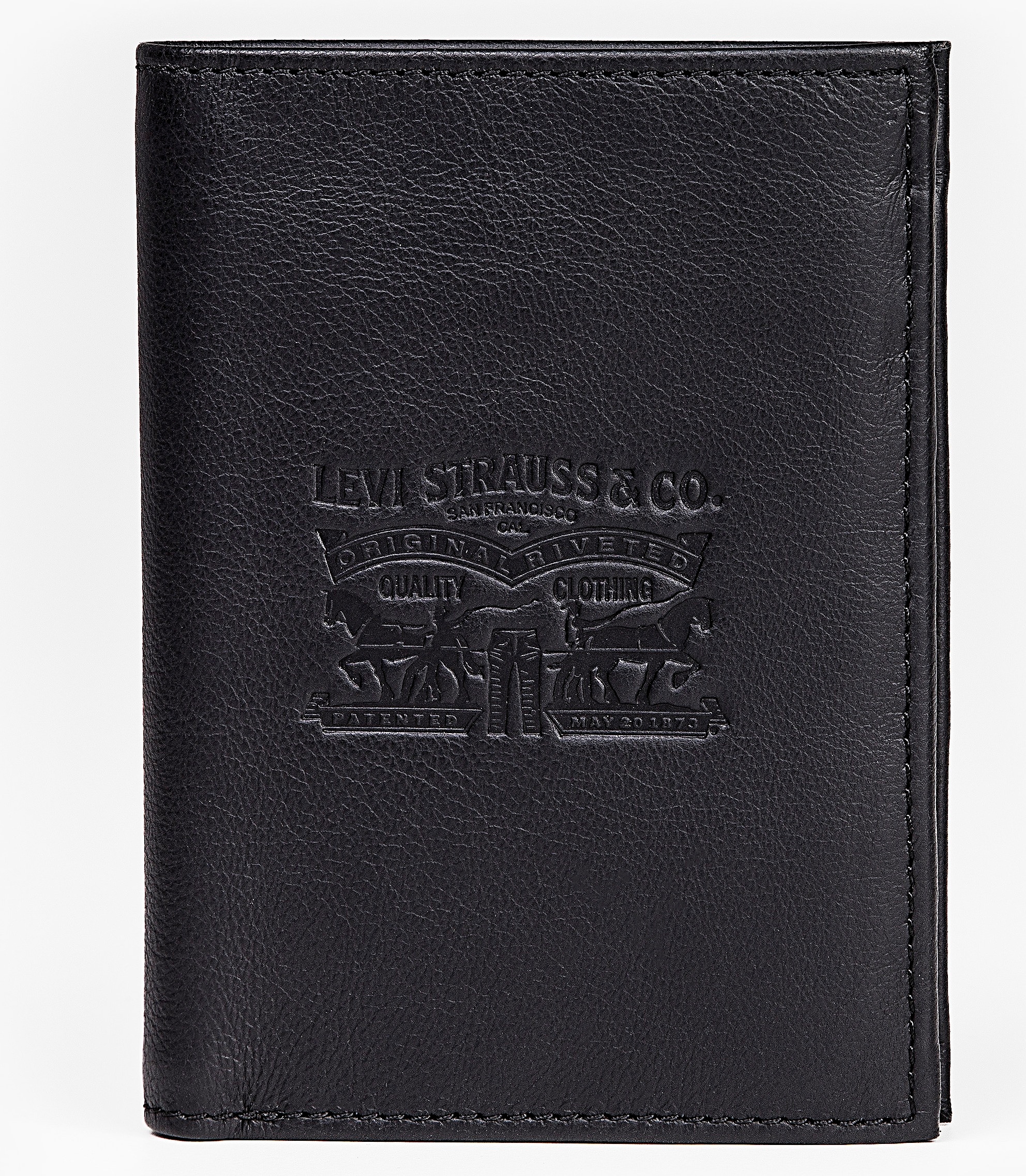 Levi's® Geldbörse »VINTAGE TWO HORSE VERTICAL COIN WALLET«, mit schöner Prägung Herrenbörse Portemonnaie Leder