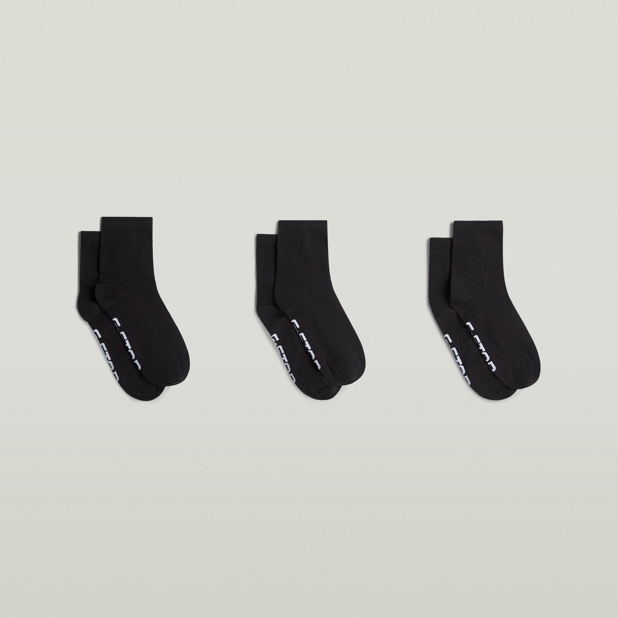 G-STAR Chaussettes courtes »SNOWFLAKE, 3 PACK ANKLET SOCKS« Packung, 3 Couple tlg. unifarben