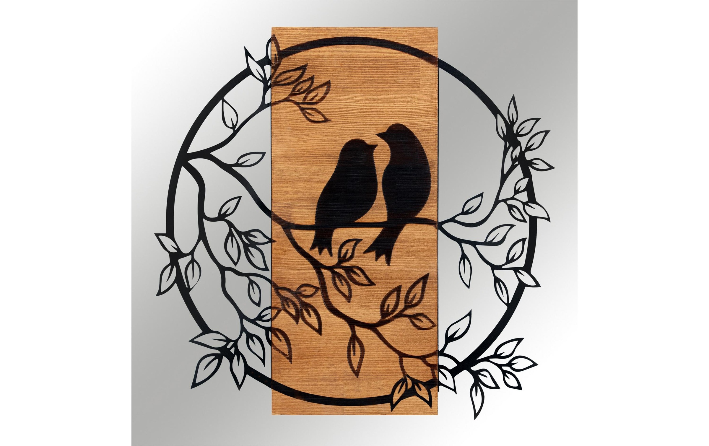 Wanddekoobjekt »Wallxpert Vogel 59.5 cm x 58.5 cm«