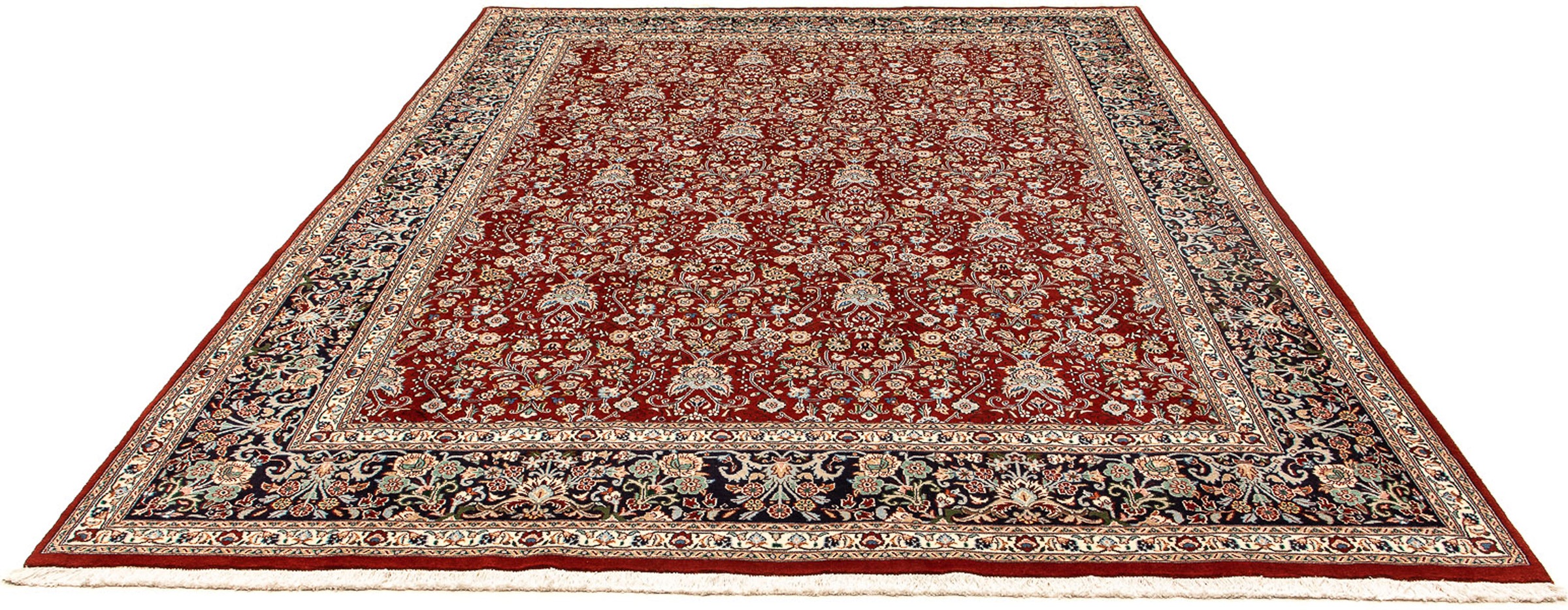 Image of morgenland Orientteppich »Perser - Classic - 342 x 252 cm - dunkelrot«, rechteckig, 10 mm Höhe, Wohnzimmer, Handgeknüpft, Einzelstück mit Zertifikat bei Ackermann Versand Schweiz