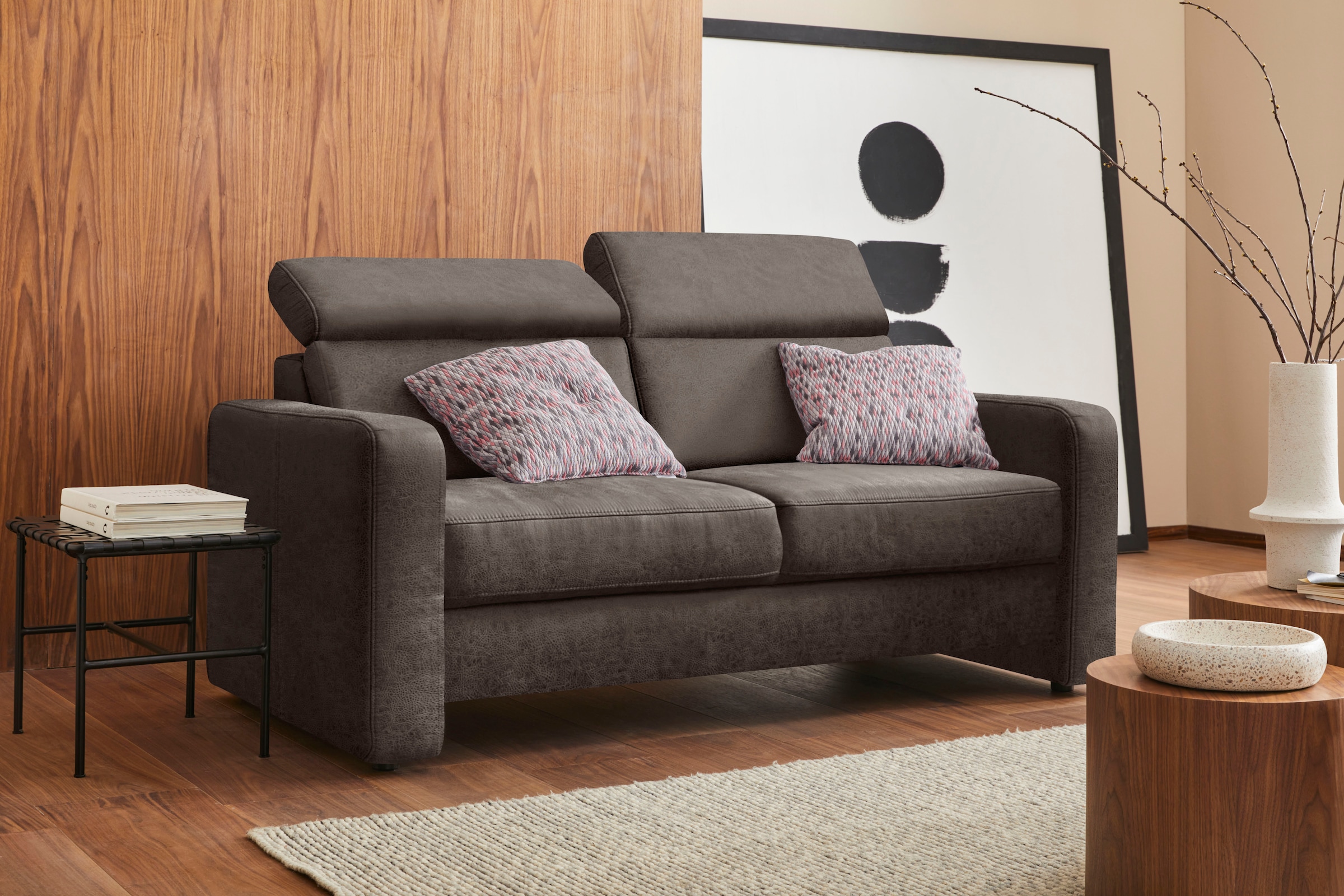 sit&more 2,5-Sitzer »Bologna« inklusive Kopfteilverstellung und Federkern