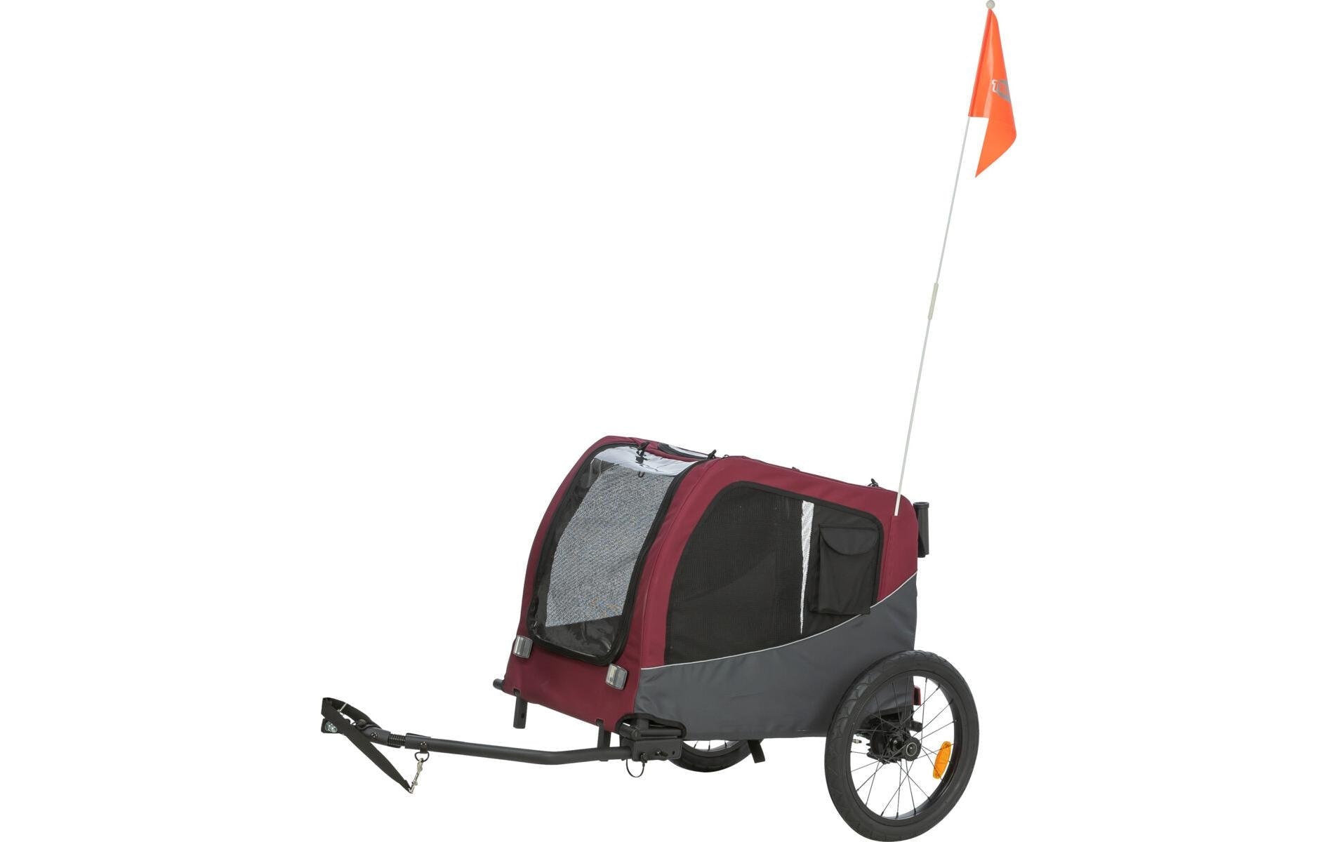 TRIXIE Remorque vélo pour chien »63 x 68 x 75/137 cm« Remorque à vélo taille M pour chiens jusqu'à 22 kg