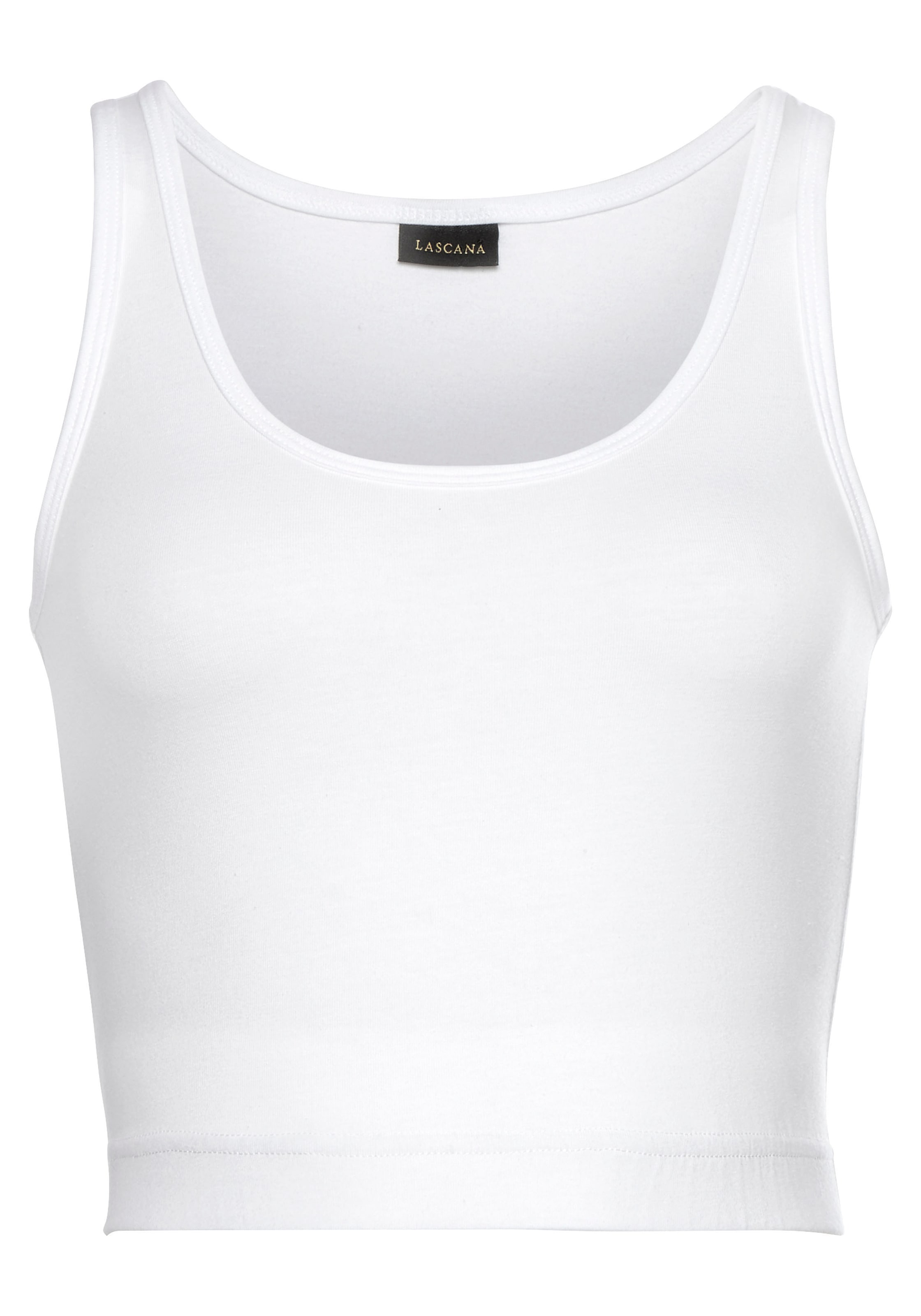 LASCANA ACTIVE Sporttop, Crop-Top mit breiten Trägern