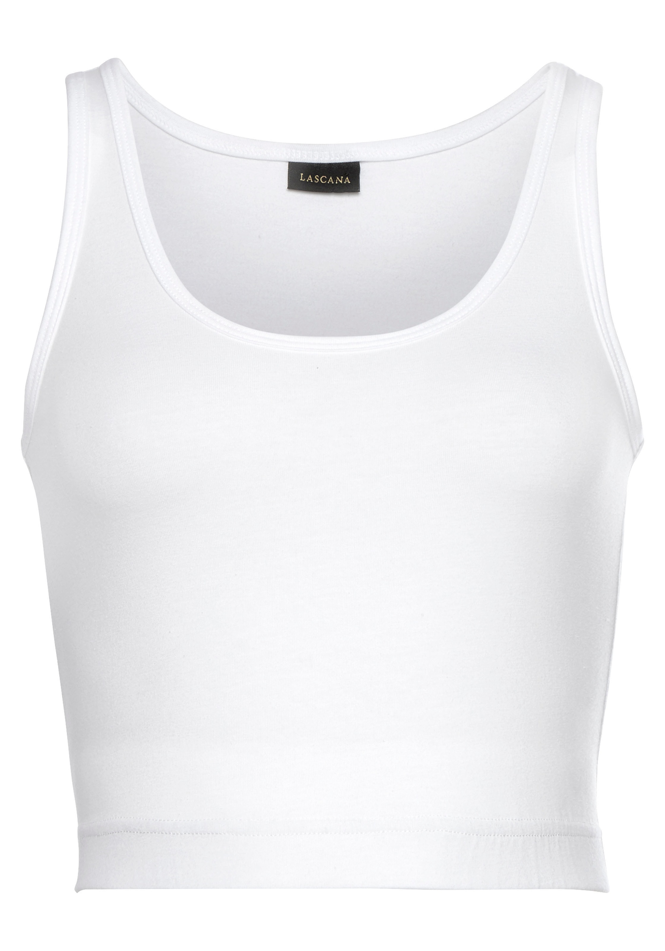LASCANA ACTIVE Sporttop Crop-Top mit breiten Trägern