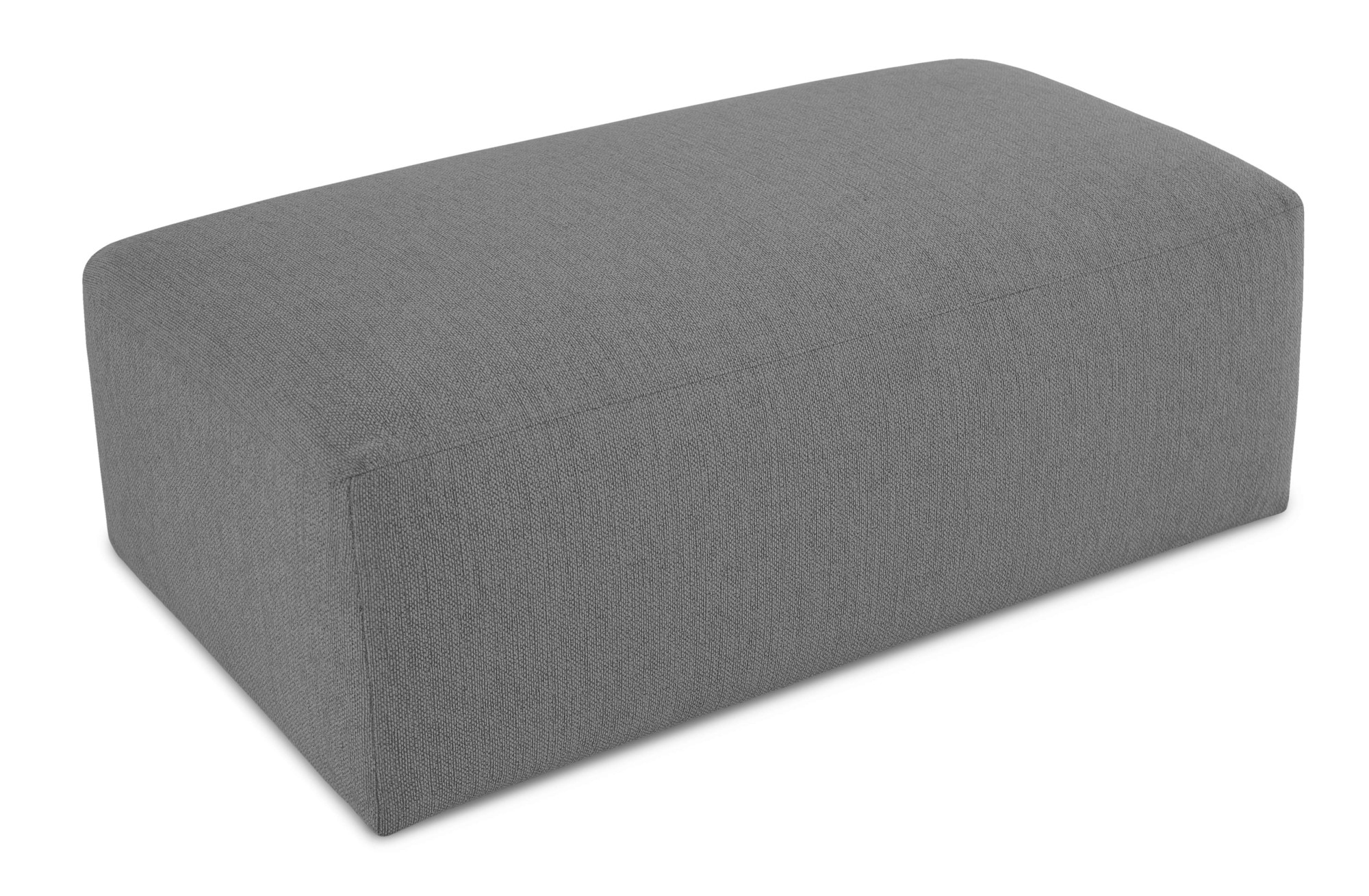 GOODproduct Tabouret rembourré »Koa Pouf, Webstoff, Cord, Struktur, Chenille« Wellenunterfederung, weicher Lounge-Sitzkomfort