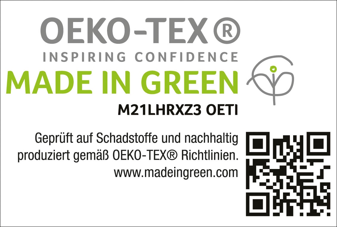 Haeussling Daunenkissen »Häussling Select-Made in Green«, Füllung: weisse neue Gänsedaunen- und federn, Bezug: 100% Baumwolle, (1 St.), nachhaltiges, hochwertiges Daunenprodukt