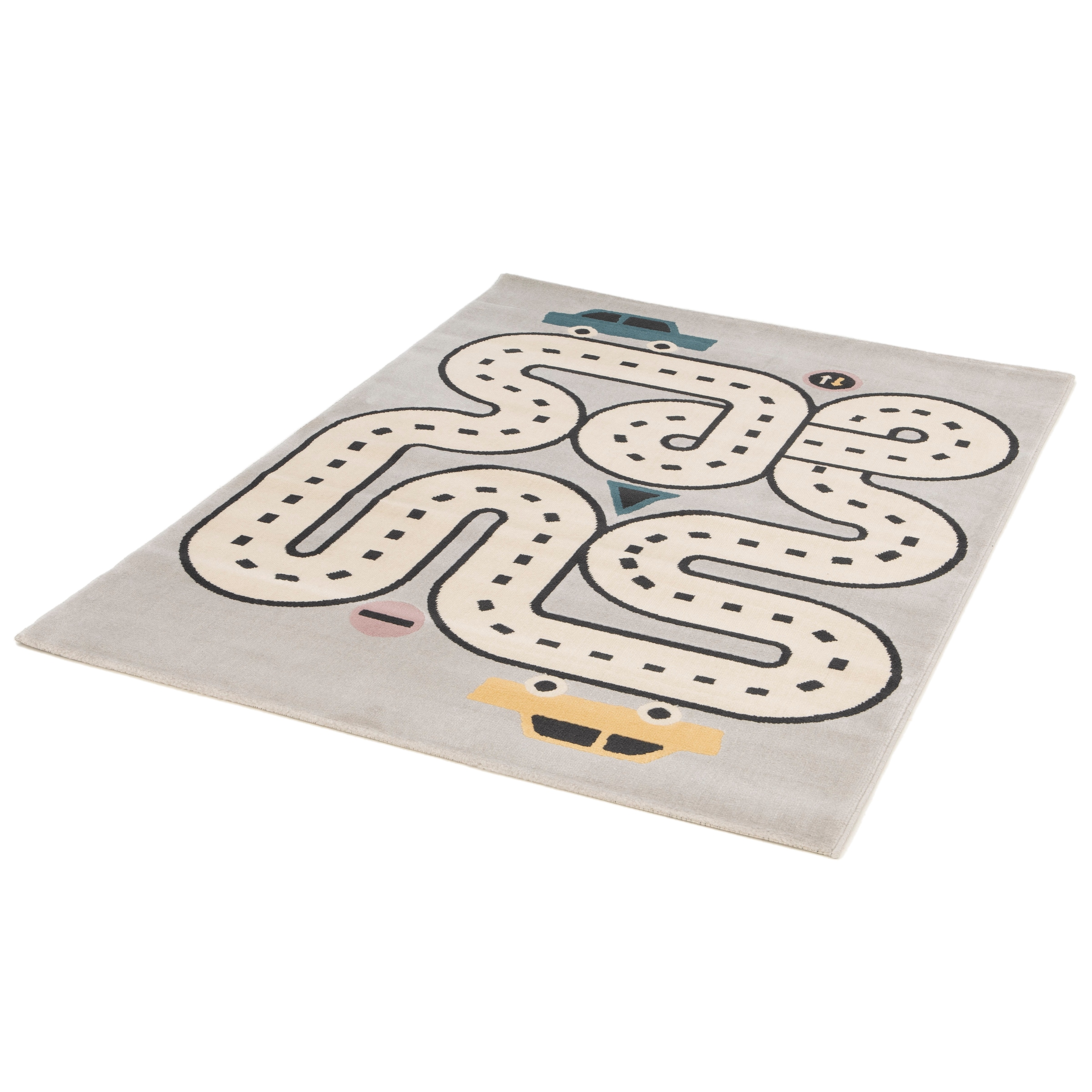 Image of Primaflor-Ideen in Textil Kinderteppich "COCOON - Stadtentdecker" rechteckig 6 mm Höhe Kurzflor, Spielteppich, Motiv Strasse