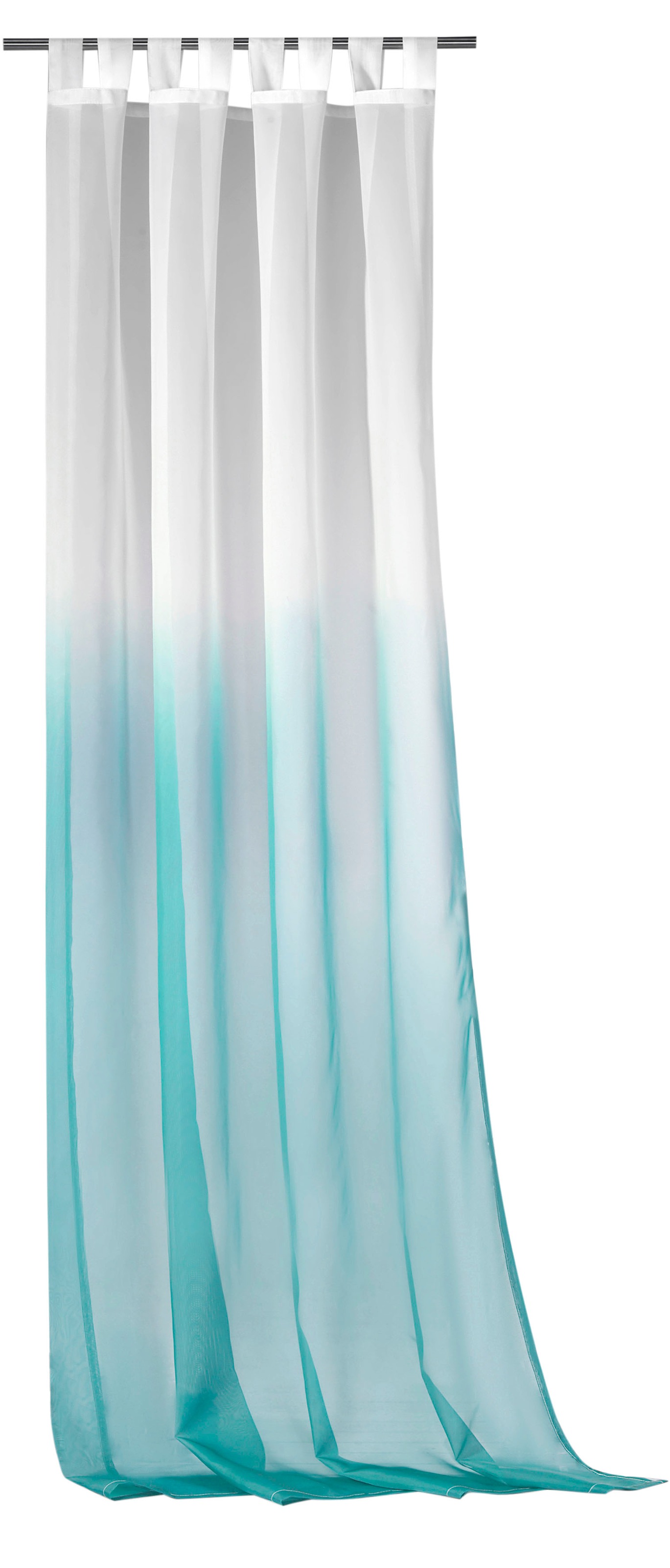 Image of Weckbrodt Vorhang "Maischa" Schlaufen 1 Stk. tlg. Voile, transparent mit Farbverlauf, Gardine, Store
