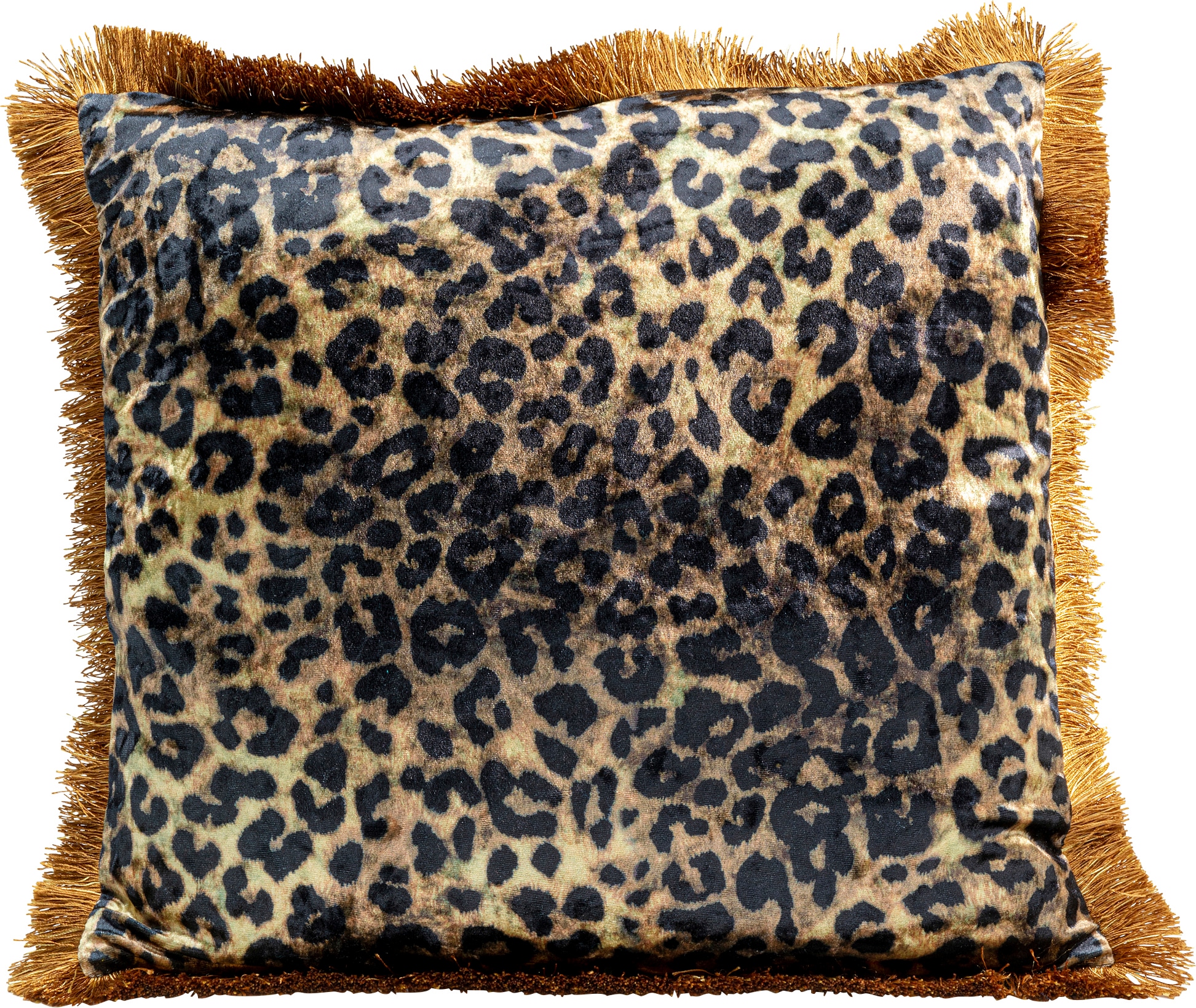 Image of Kare Design Dekokissen "Leo Fringe, Kissenhülle mit Füllung, 55x55 cm" stützt Kopf und Nacken angenehm und sorgt für erholsamen Schlaf
