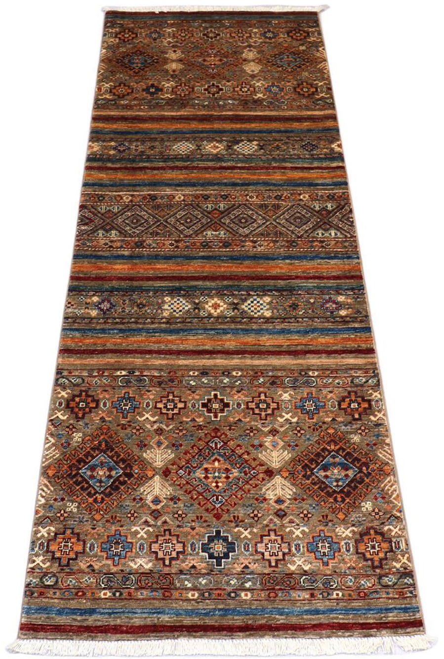 Image of morgenland Läufer »Ziegler Streifen Marrone chiaro 258 x 88 cm«, rechteckig, 0,6 mm Höhe, Handgeknüpft bei Ackermann Versand Schweiz