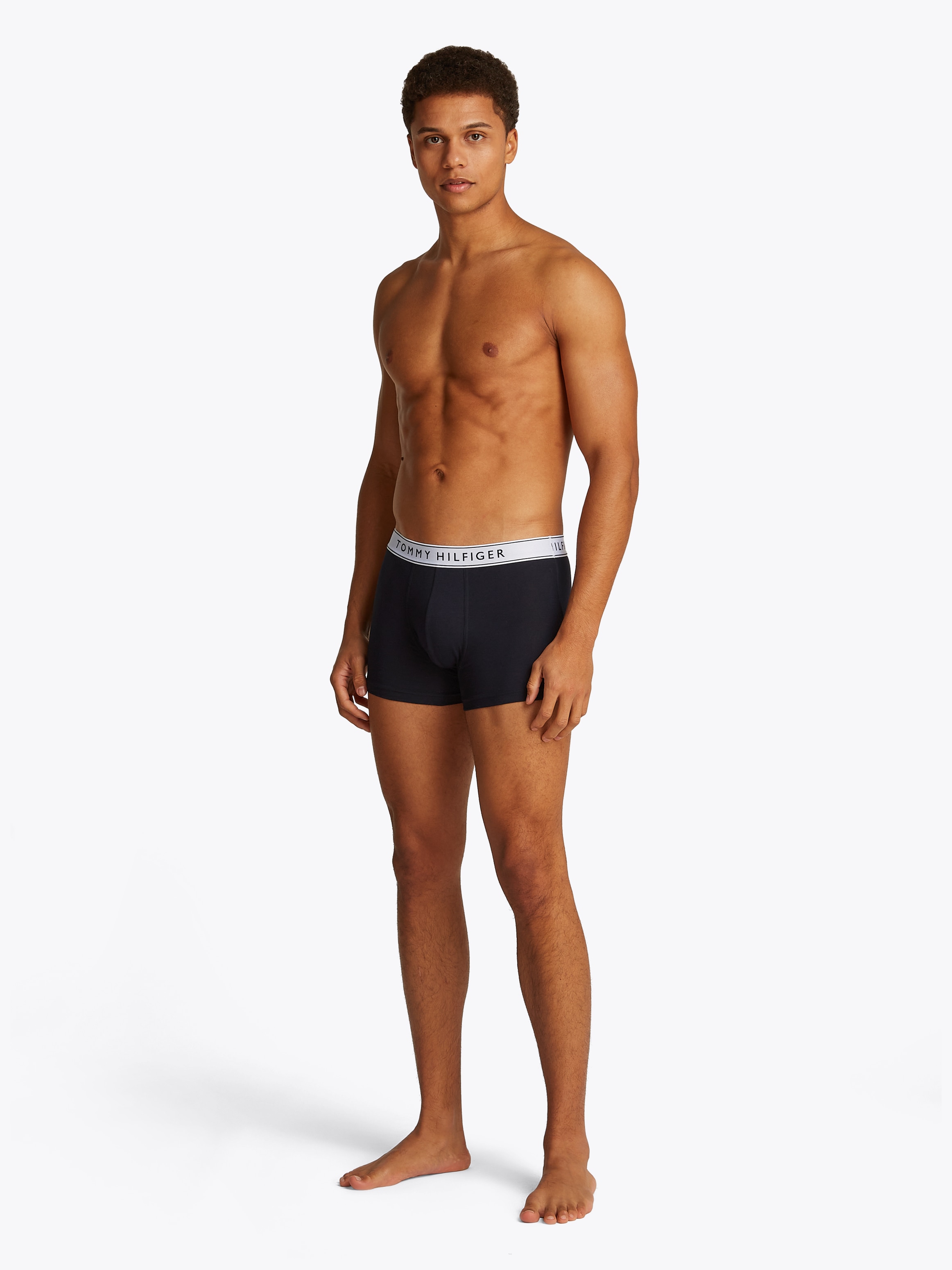 Tommy Hilfiger Underwear Trunk »3P TRUNK WB«, (Packung, 3 St., 3er), mit Logobund