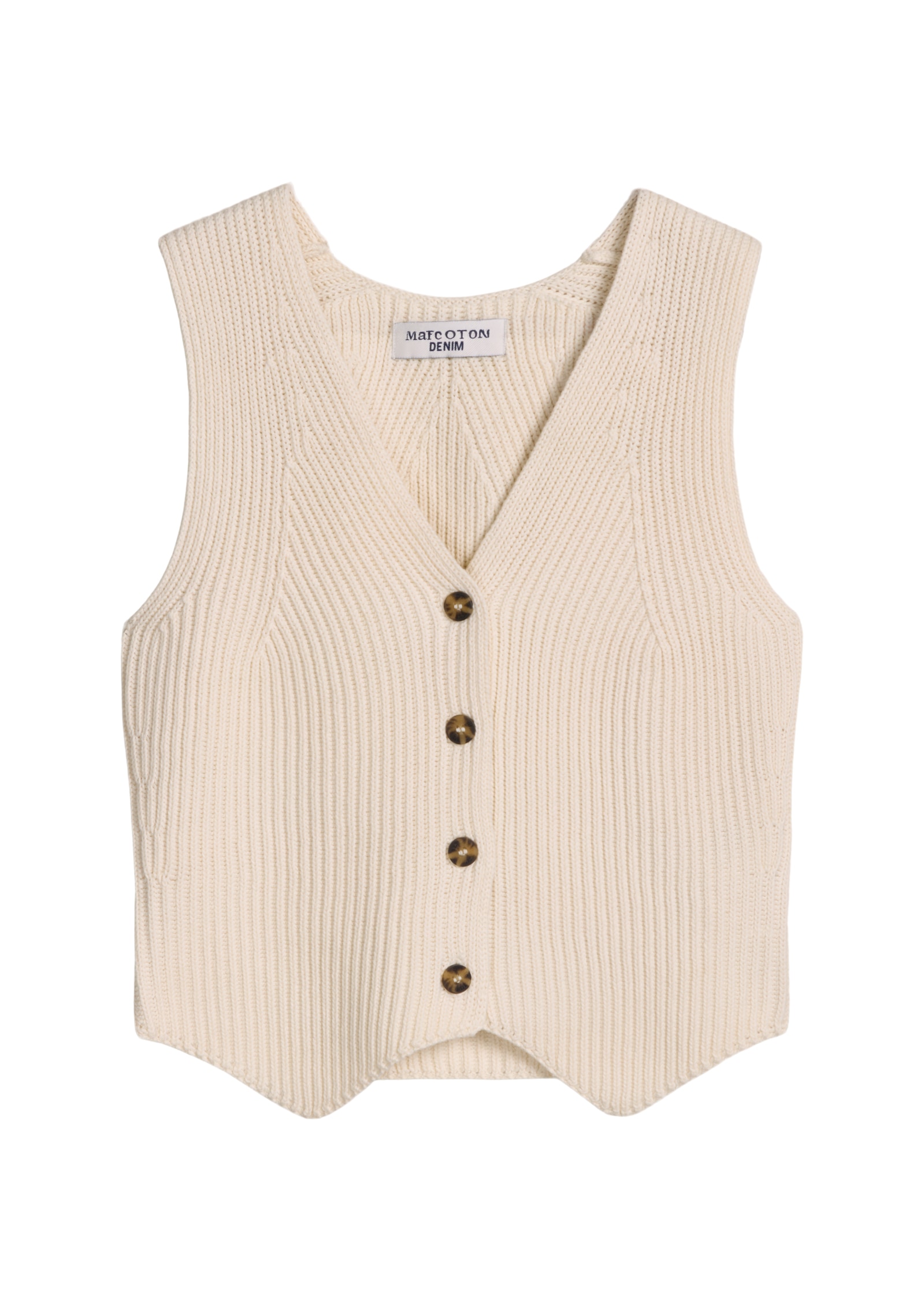 Image of Marc OPolo DENIM Strickweste regular fit aus reinem Organic Cotton-Garn