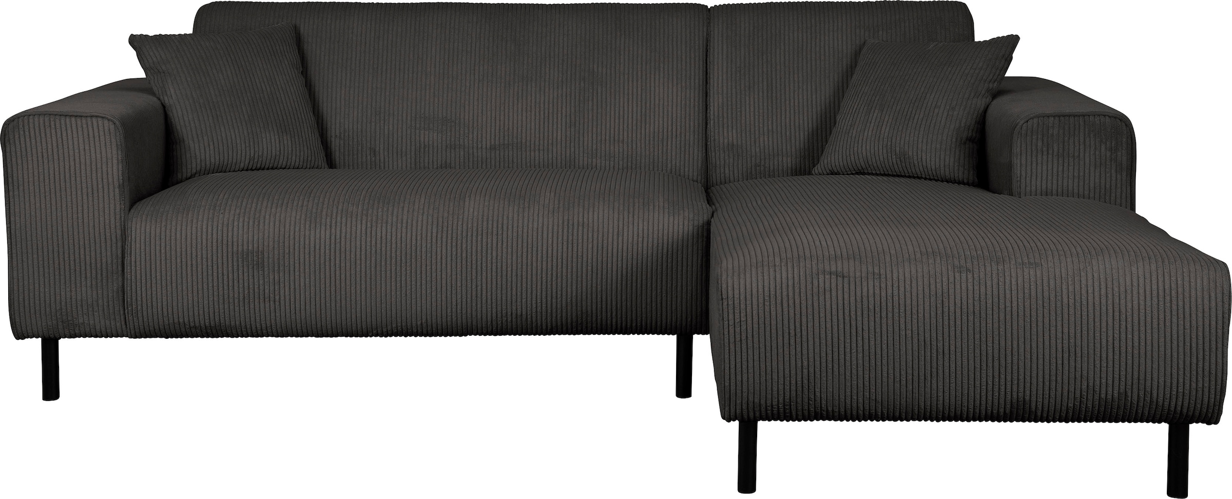 Home affaire Ecksofa »ARROS L-Form mit Wellenunterfederung, Masse B/T/H: 235/163/81 cm«, incl. Zierkissen, mit Recamiere rechts/links bestellbar, auch in Cord
