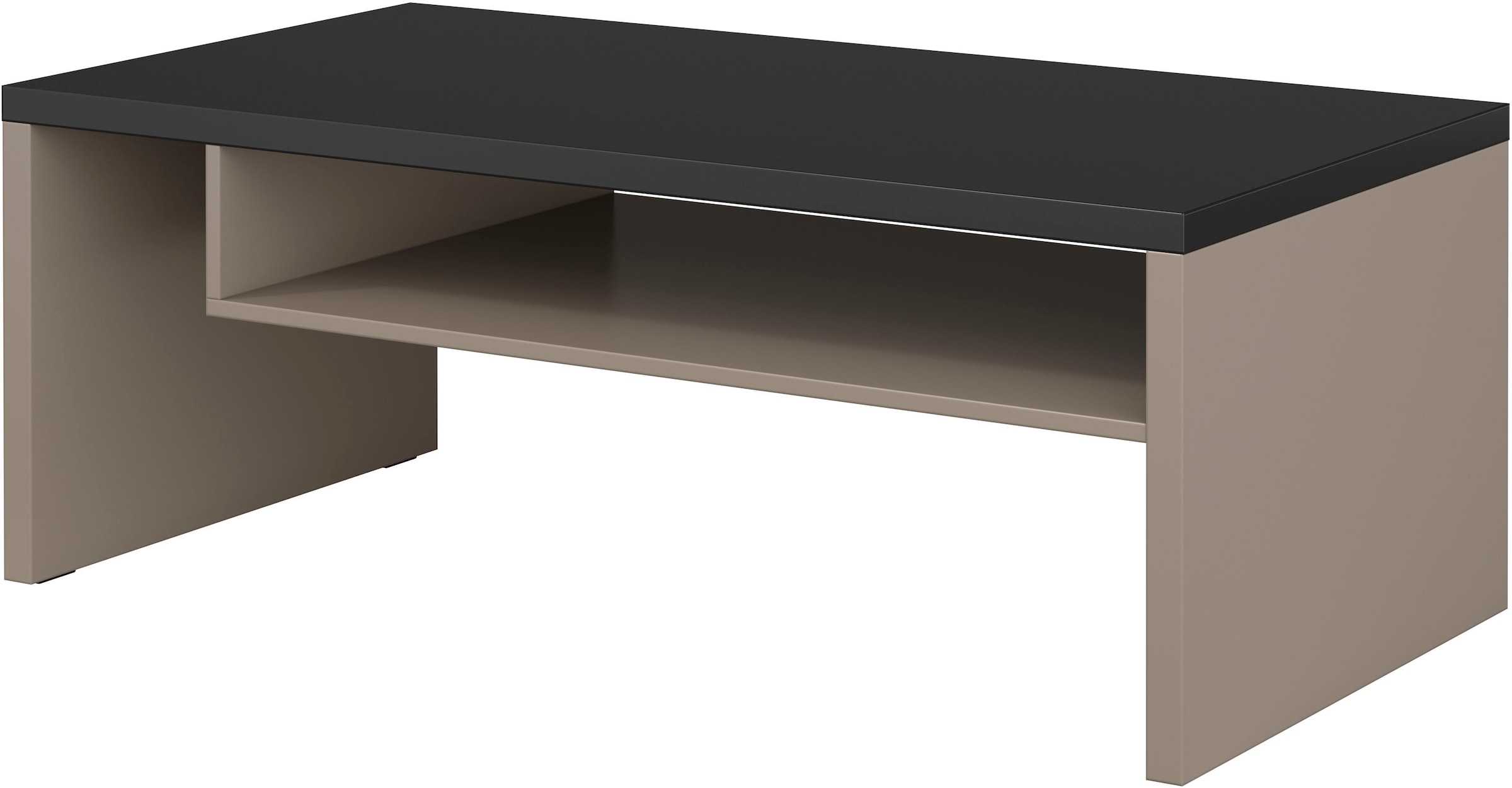 GOODproduct Table basse »Cross, Breite 120 cm, moderner Sofatisch für Wohnzimmer« Tisch mit offenem Fachboden