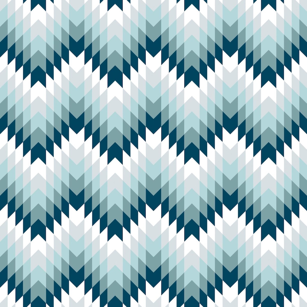 queence Dekokissen »Blau & Weiss Muster«