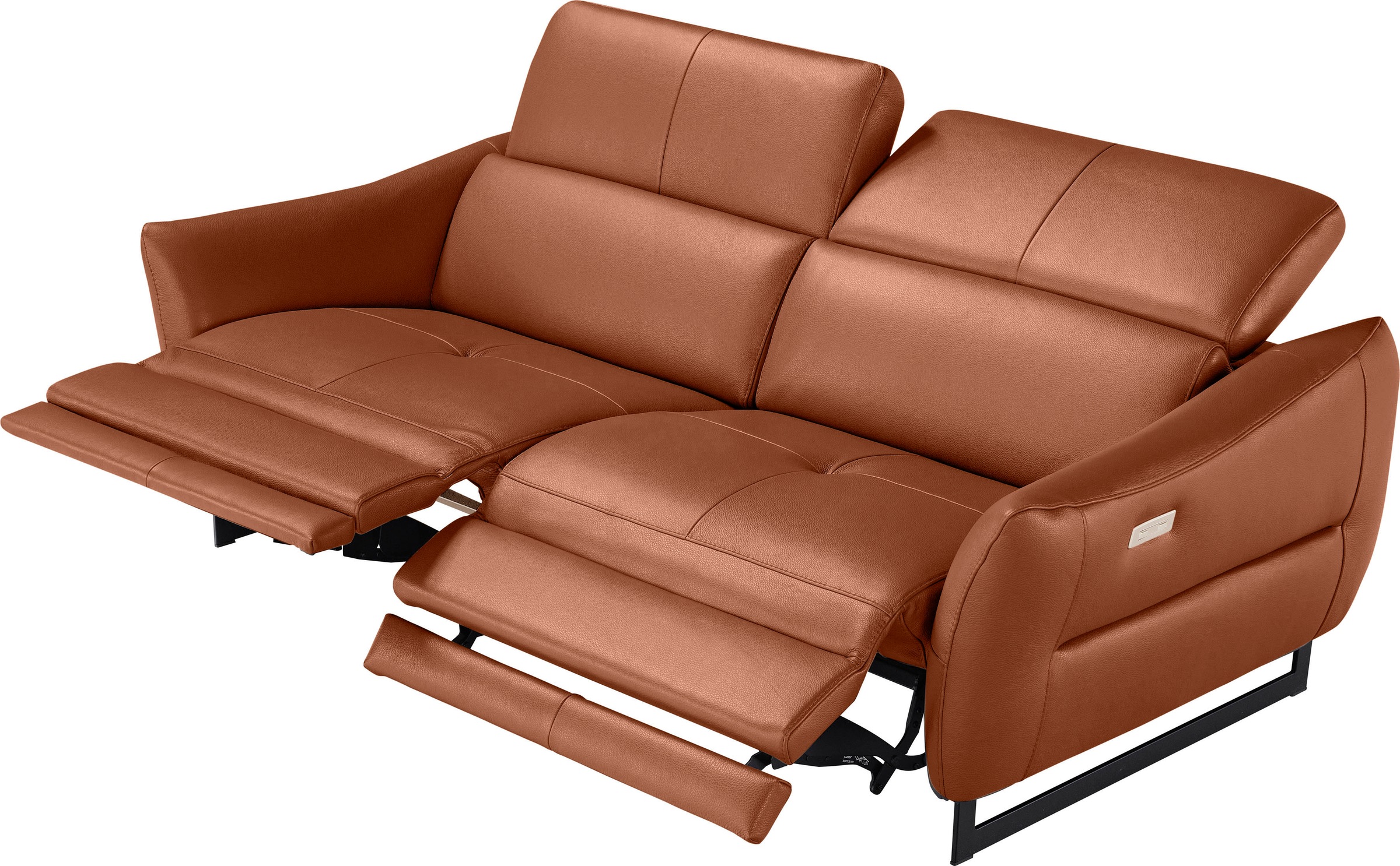 Image of Egoitaliano 2,5-Sitzer "Dafne, elegantes Designsofa mit hohem Sitzkomfort" mit elektrischer Relaxfunktion, Kopfteile manuell verstellbar